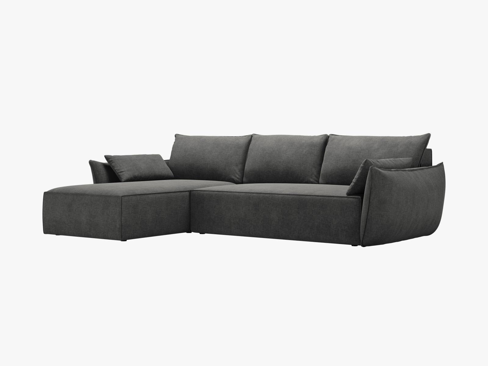 Right Corner Sofa With Bed Function And Box, "Kaelle", 4 Seats, 252x165x87