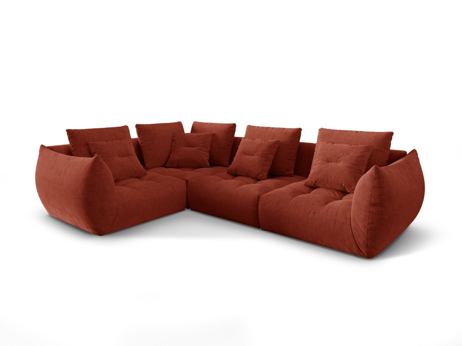 Modular Left Corner Sofa, "Bloom", 3 Seats, 316x222x97