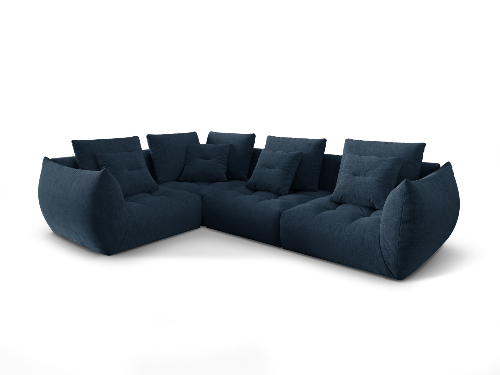 Modular Left Corner Sofa, "Bloom", 3 Seats, 316x222x97