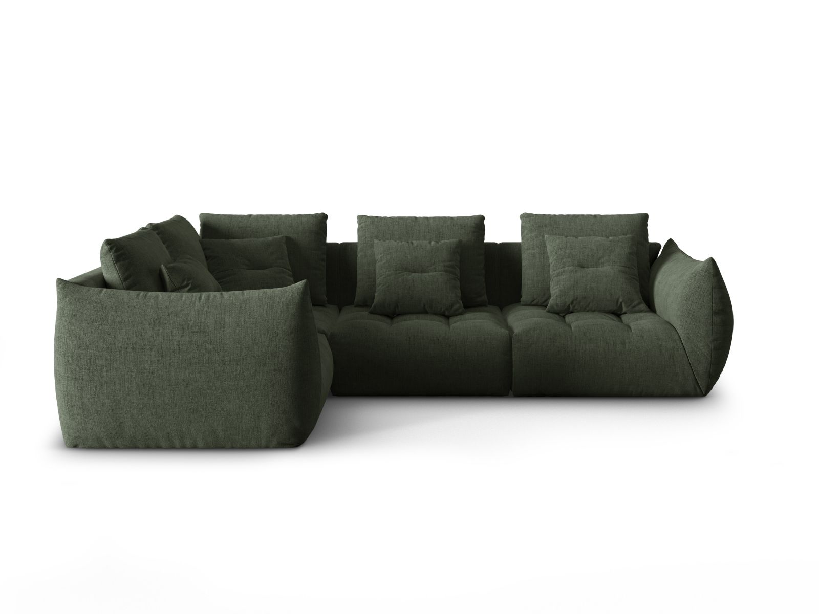 Modular Left Corner Sofa, "Bloom", 3 Seats, 316x222x97