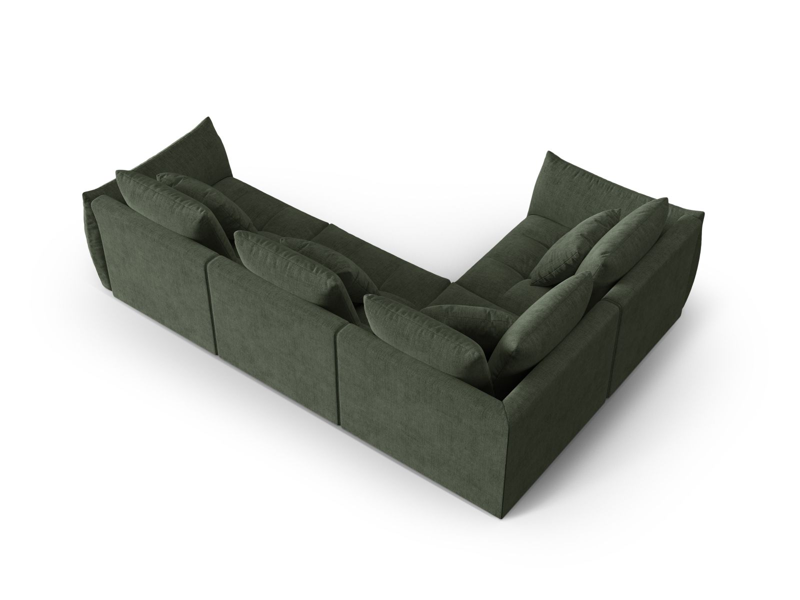 Modular Left Corner Sofa, "Bloom", 3 Seats, 316x222x97