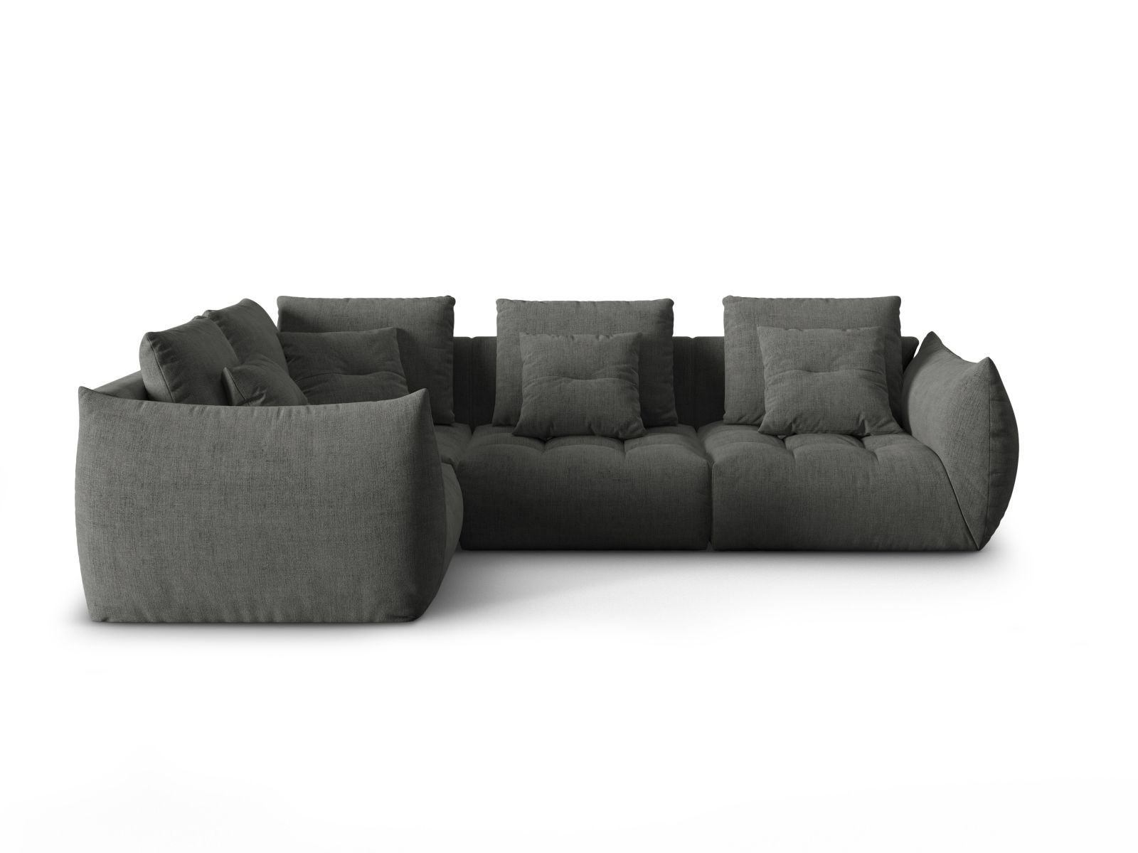 Modular Left Corner Sofa, "Bloom", 3 Seats, 316x222x97