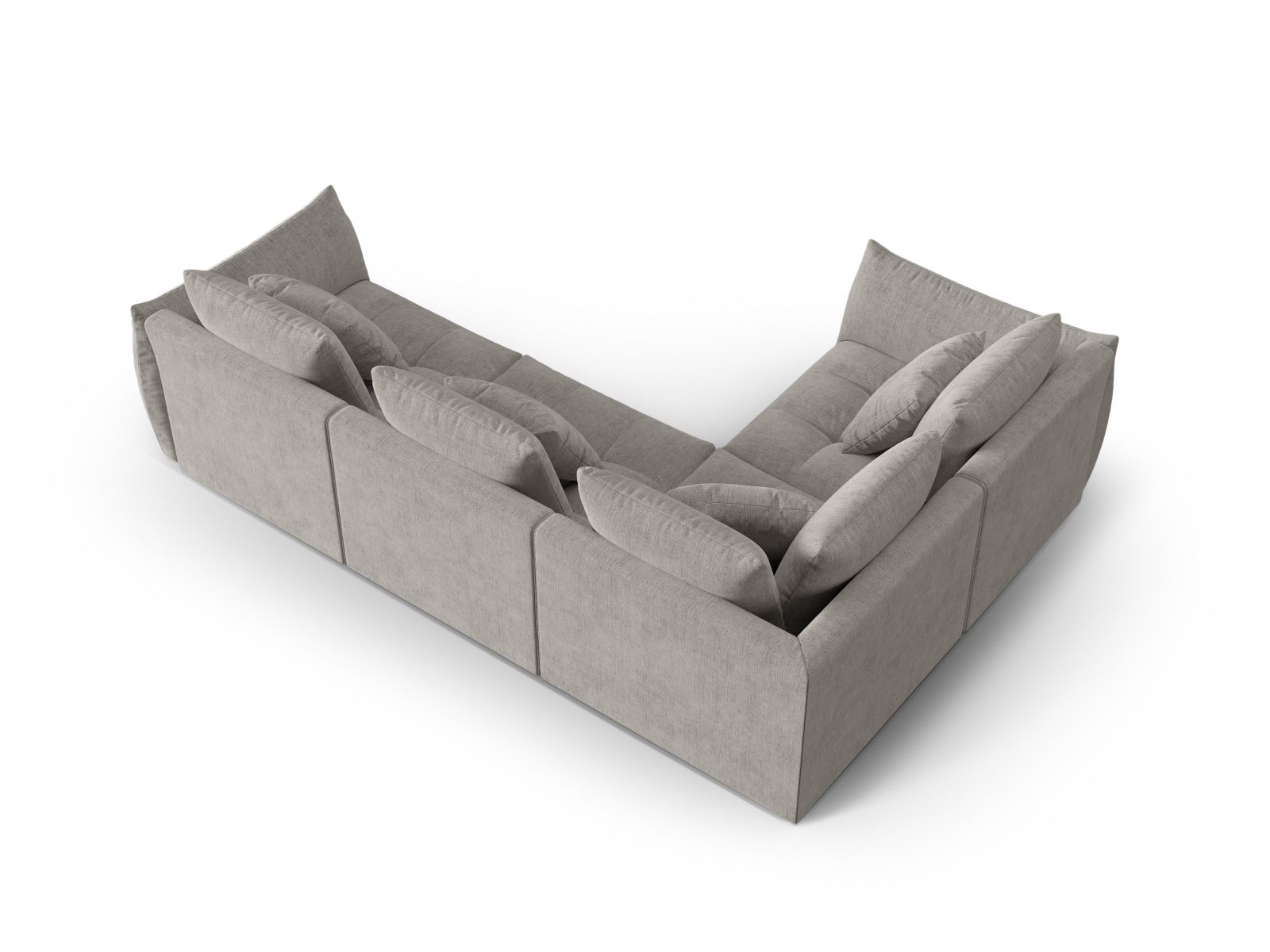 Modular Left Corner Sofa, "Bloom", 3 Seats, 316x222x97