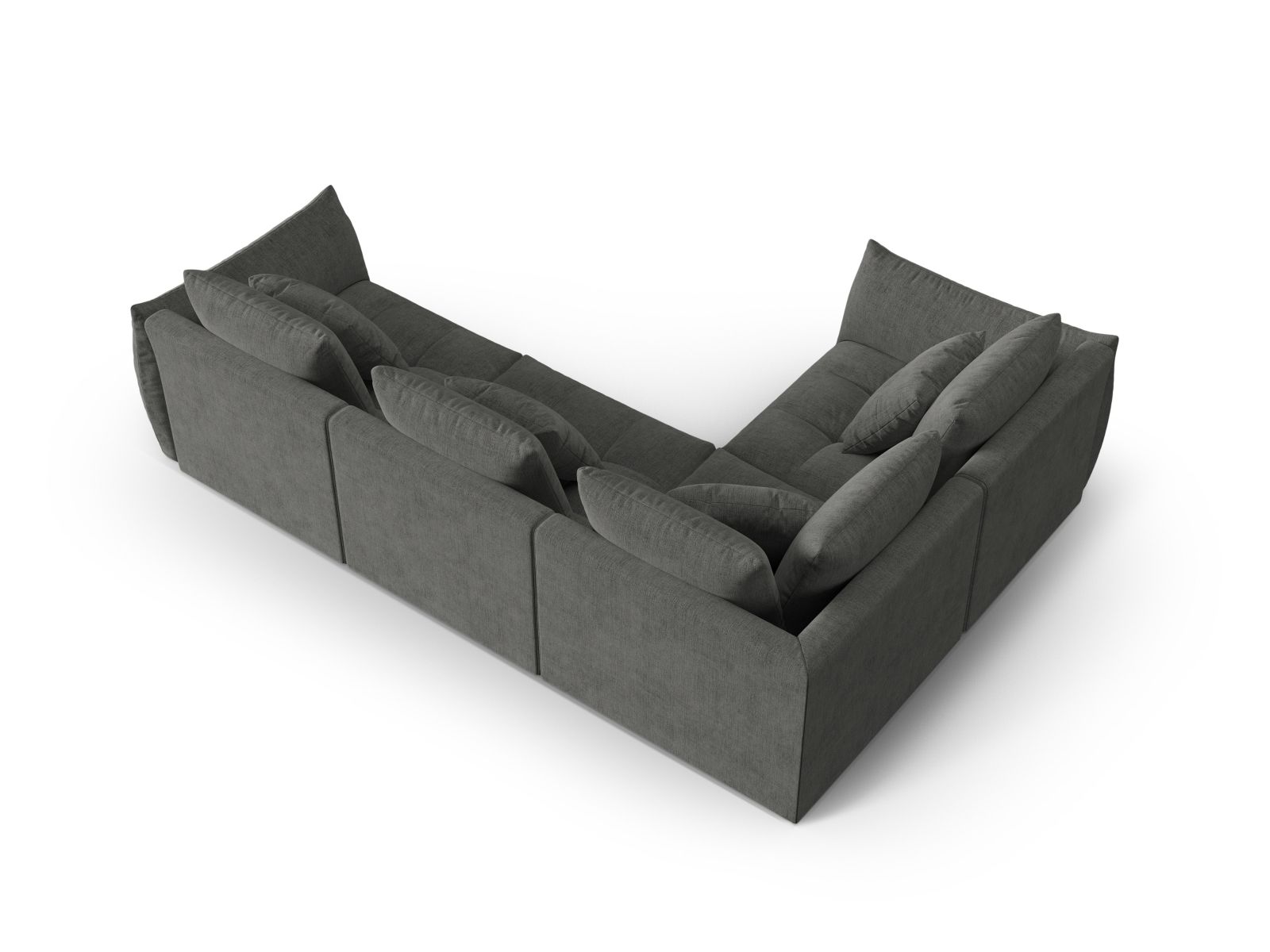 Modular Left Corner Sofa, "Bloom", 3 Seats, 316x222x97