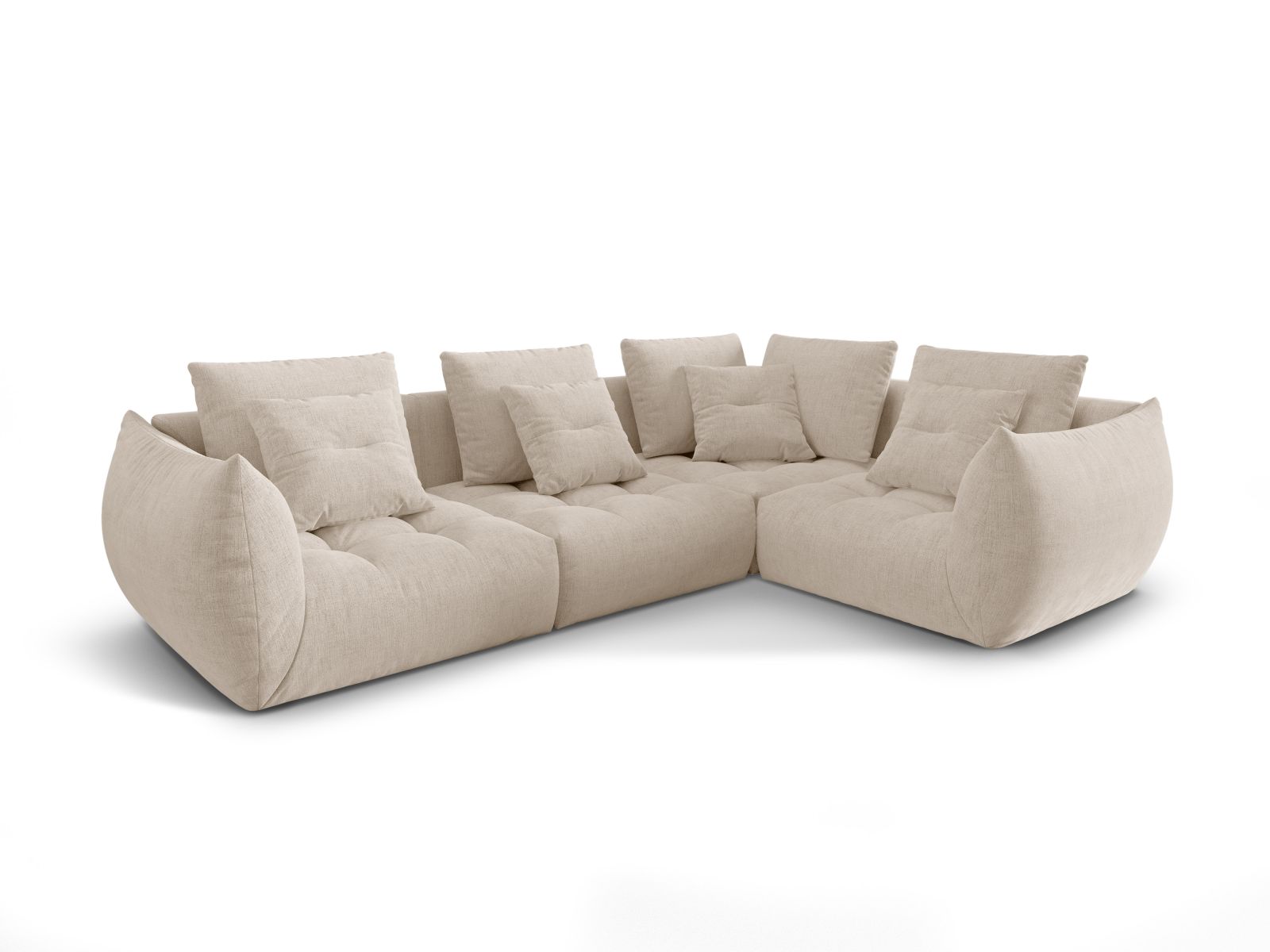Modular Right Corner Sofa, "Bloom", 3 Seats, 316x222x97