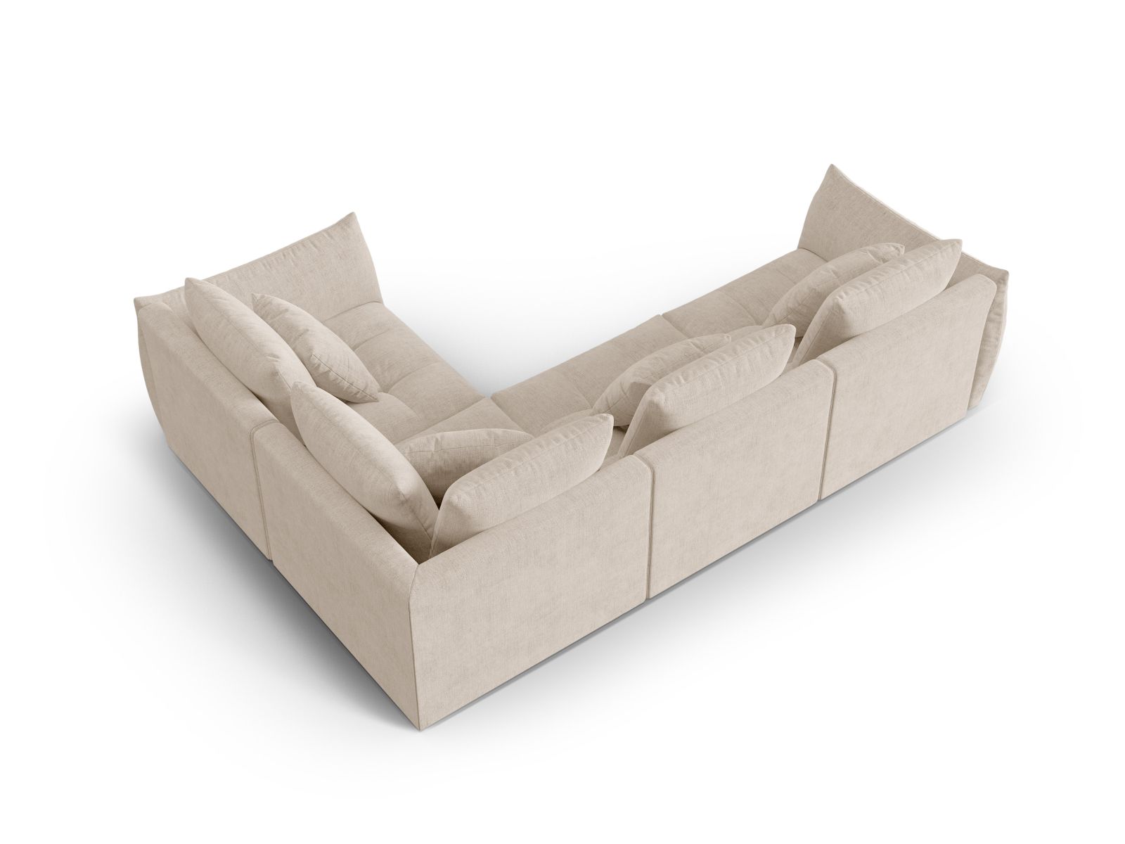 Modular Right Corner Sofa, "Bloom", 3 Seats, 316x222x97