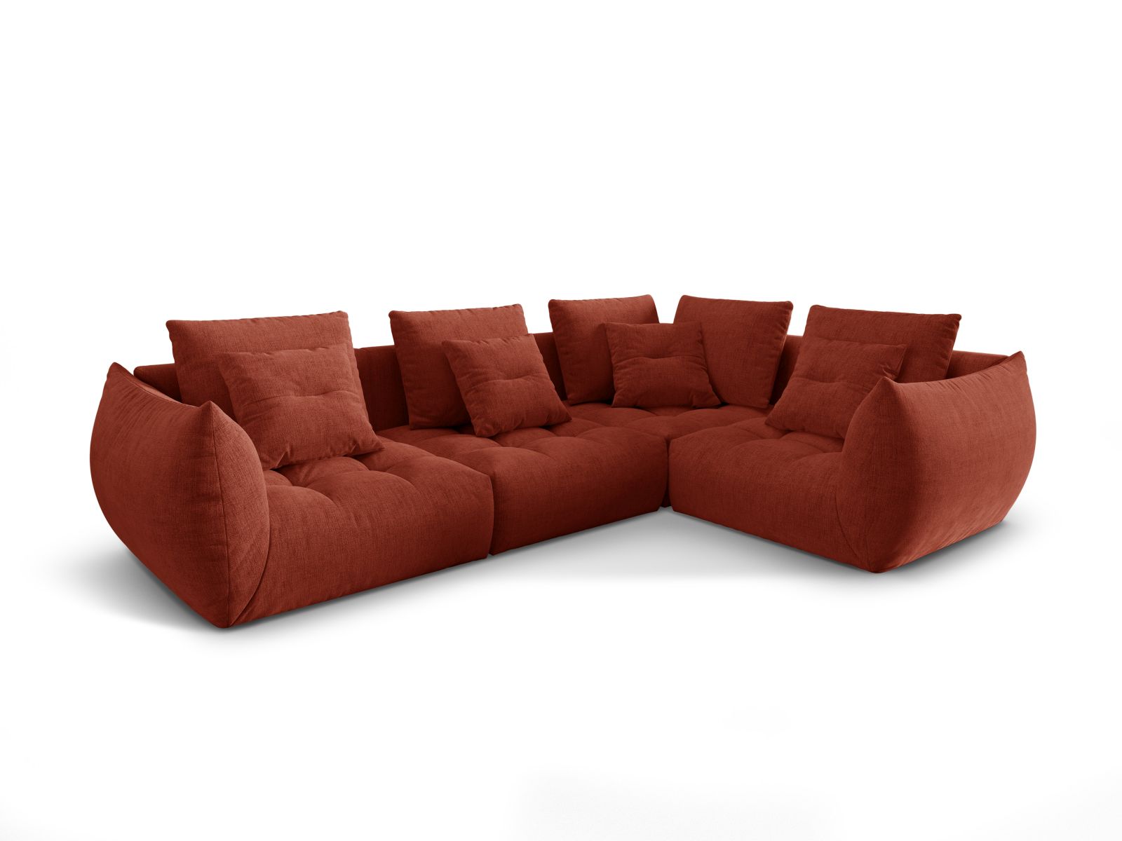 Modular Right Corner Sofa, "Bloom", 3 Seats, 316x222x97