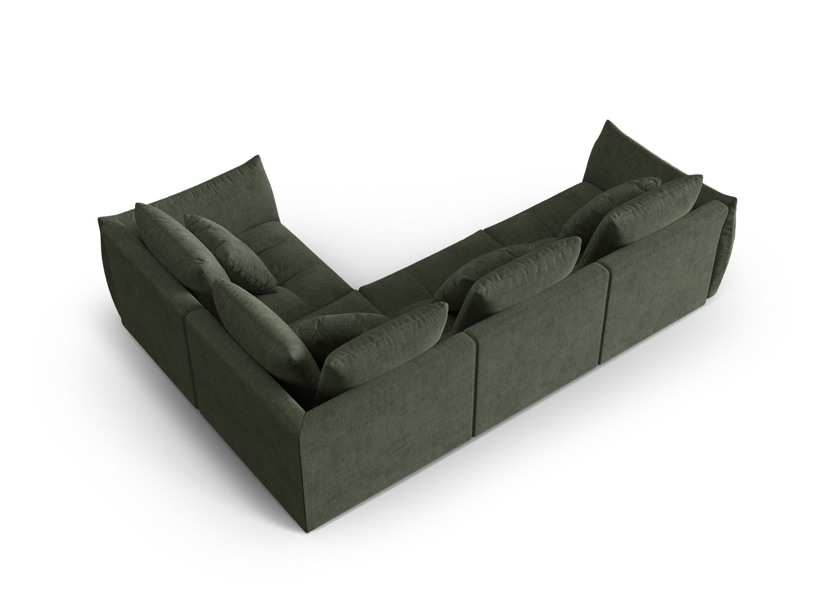 Modular Right Corner Sofa, "Bloom", 3 Seats, 316x222x97