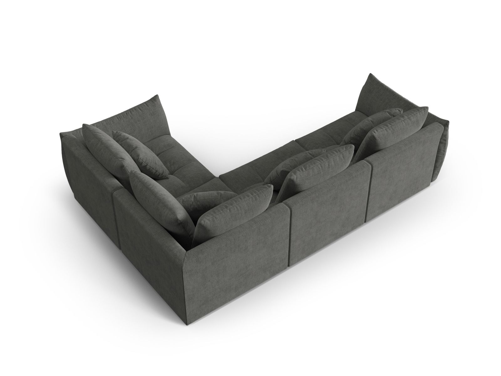 Modular Right Corner Sofa, "Bloom", 3 Seats, 316x222x97