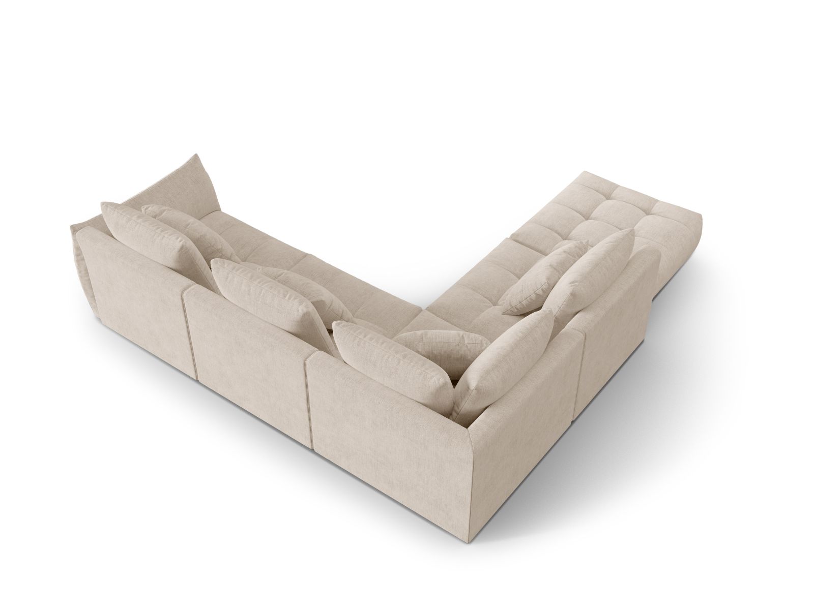 Modular Left Corner Sofa, "Bloom", 4 Seats, 316x307x97