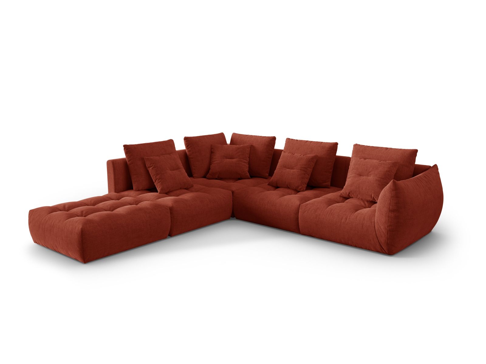 Modular Left Corner Sofa, "Bloom", 4 Seats, 316x307x97