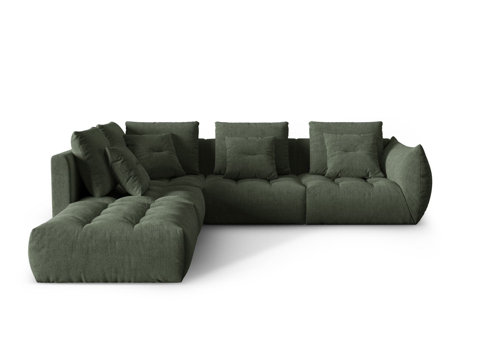 Modular Left Corner Sofa, "Bloom", 4 Seats, 316x307x97