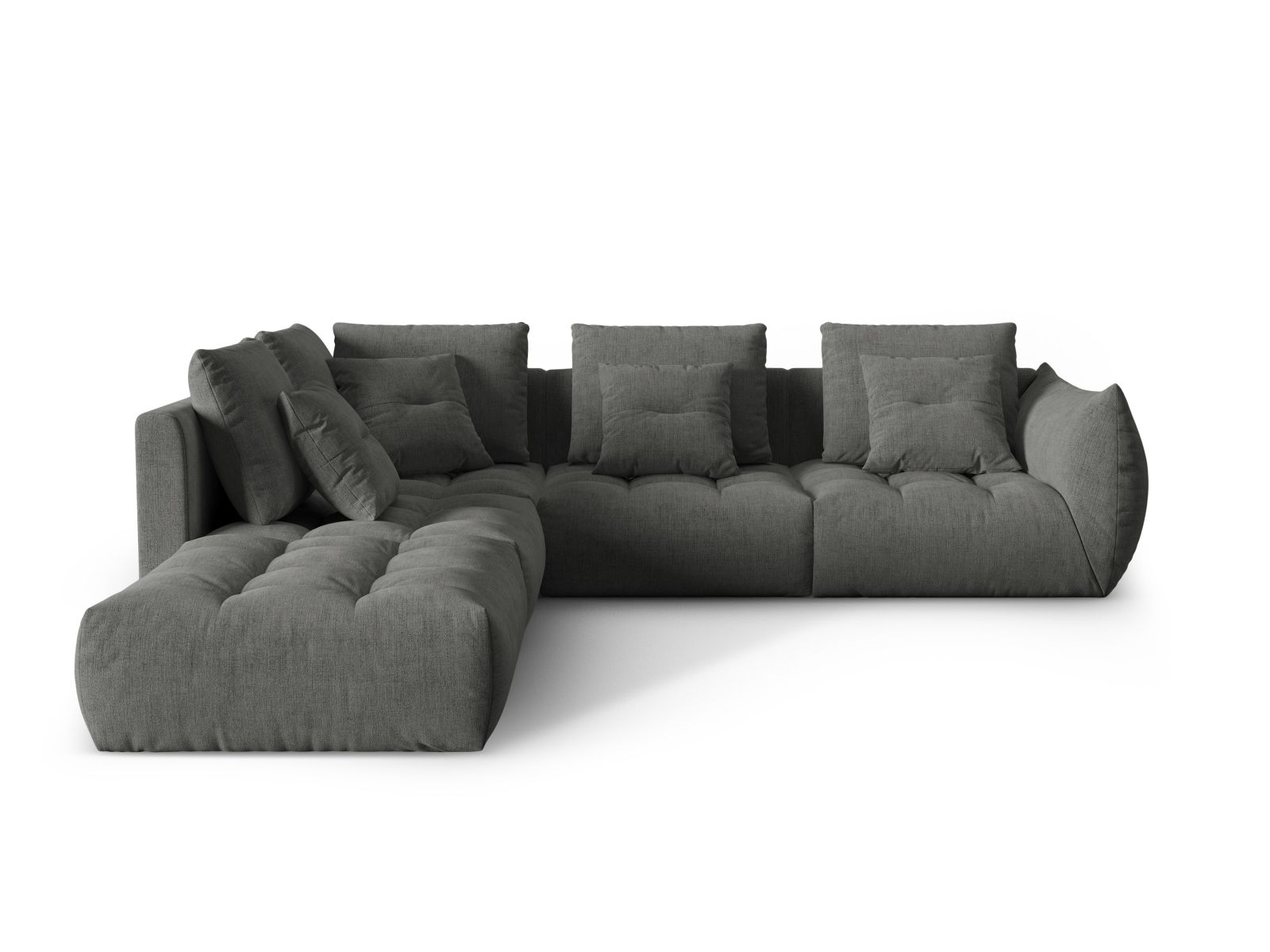 Modular Left Corner Sofa, "Bloom", 4 Seats, 316x307x97