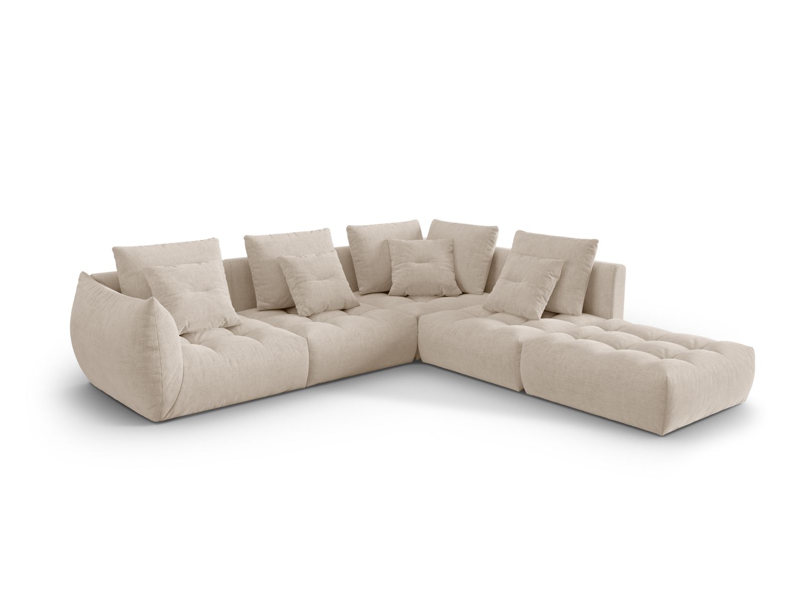 Modular Right Corner Sofa, "Bloom", 4 Seats, 316x307x97