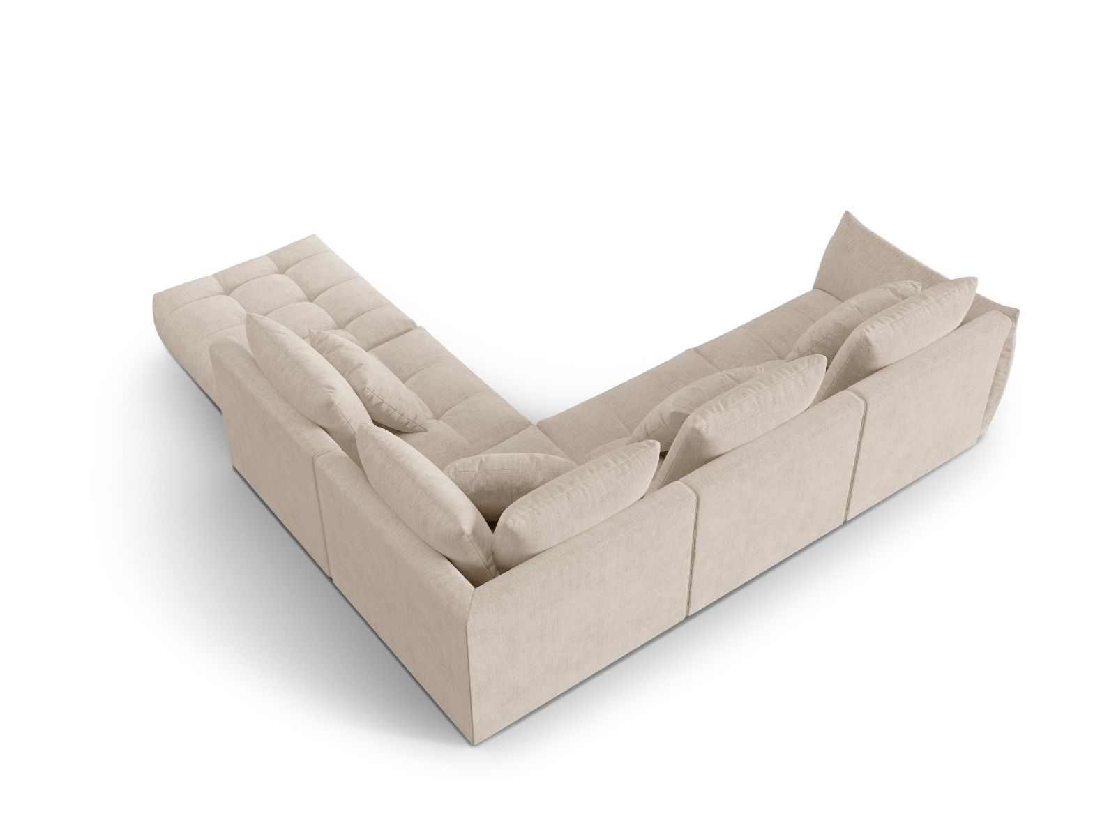 Modular Right Corner Sofa, "Bloom", 4 Seats, 316x307x97