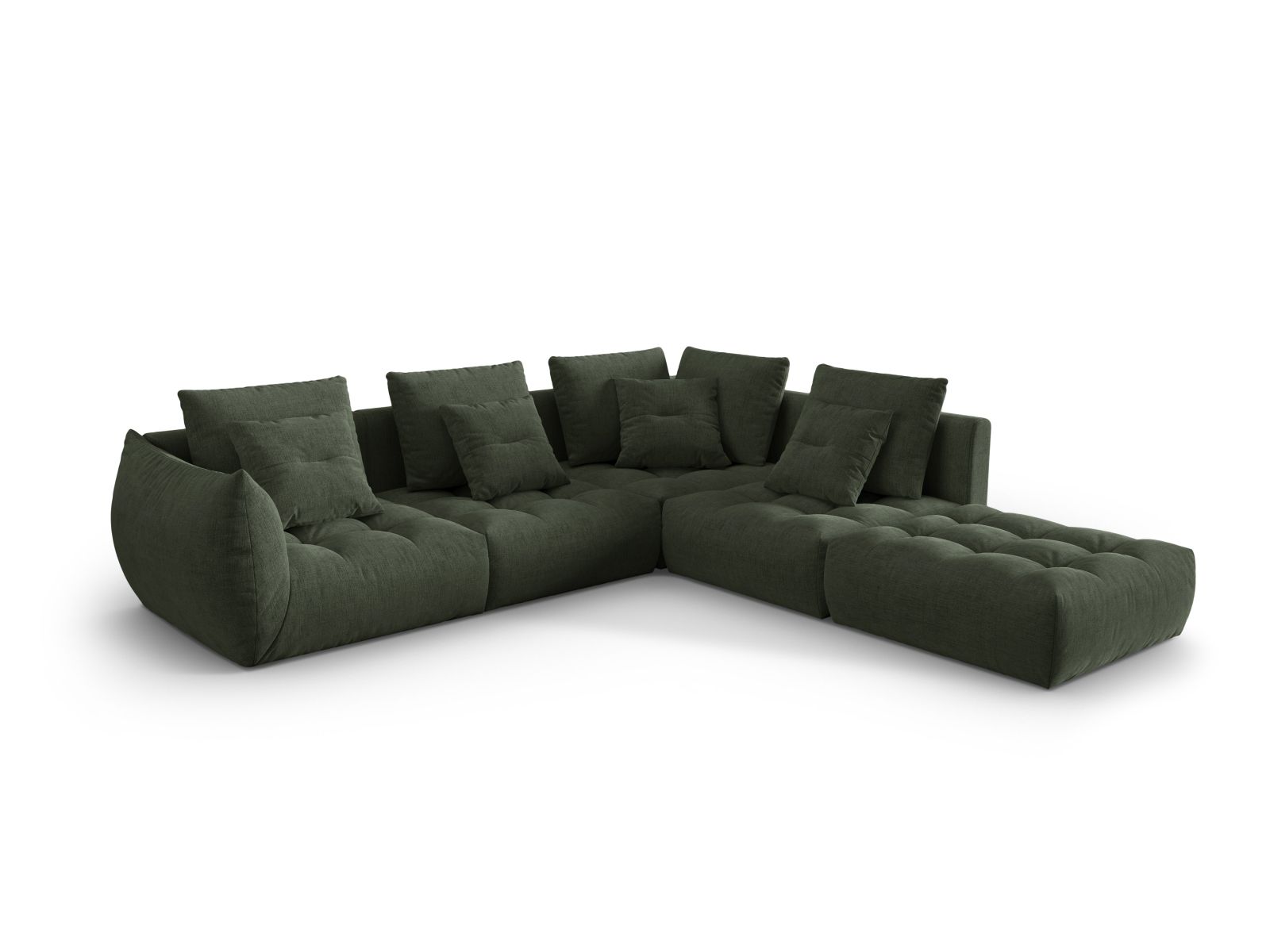 Modular Right Corner Sofa, "Bloom", 4 Seats, 316x307x97