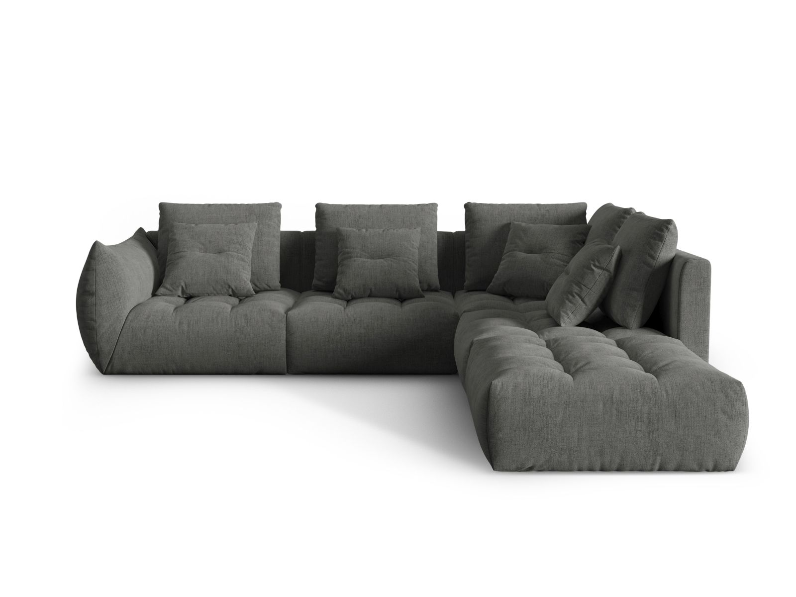 Modular Right Corner Sofa, "Bloom", 4 Seats, 316x307x97
