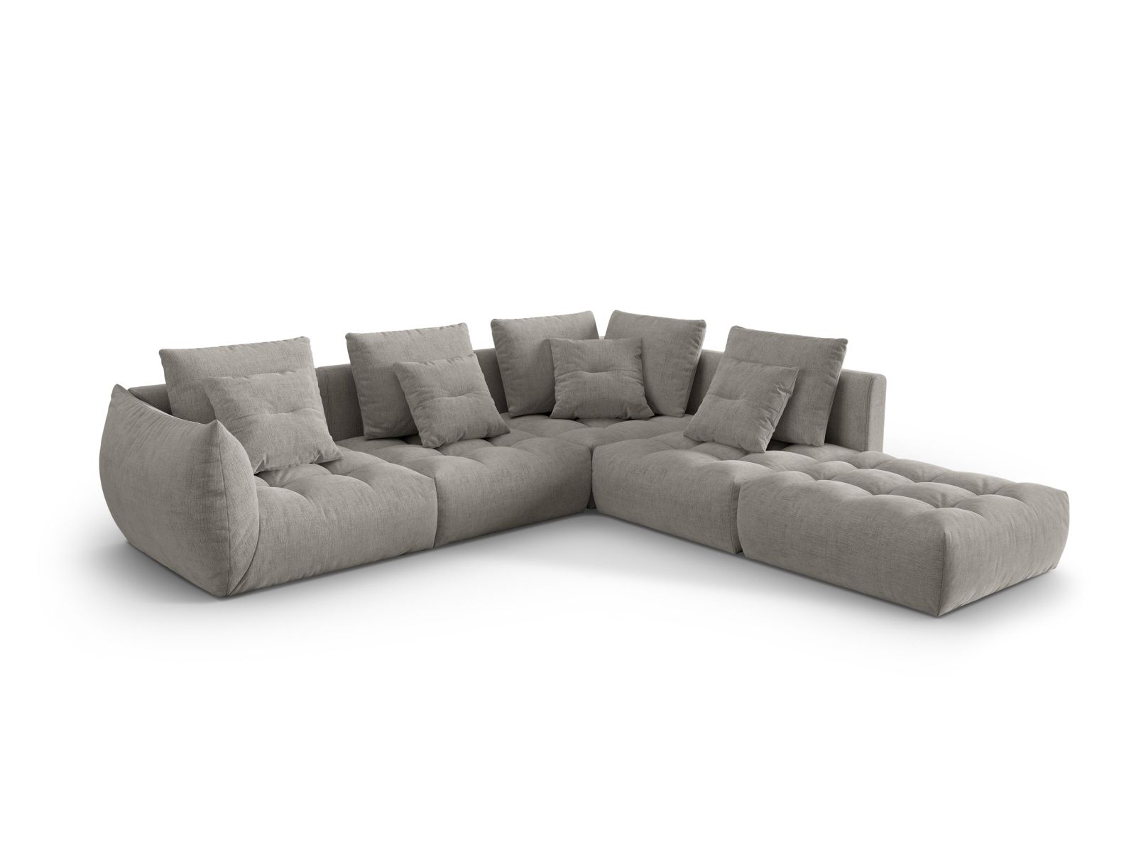 Modular Right Corner Sofa, "Bloom", 4 Seats, 316x307x97