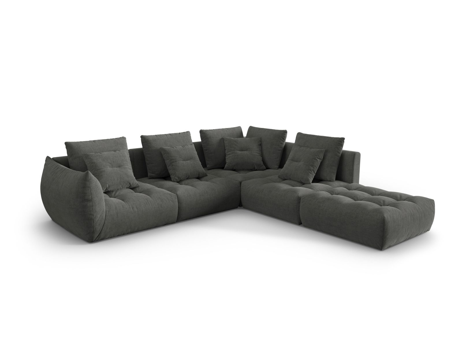 Modular Right Corner Sofa, "Bloom", 4 Seats, 316x307x97