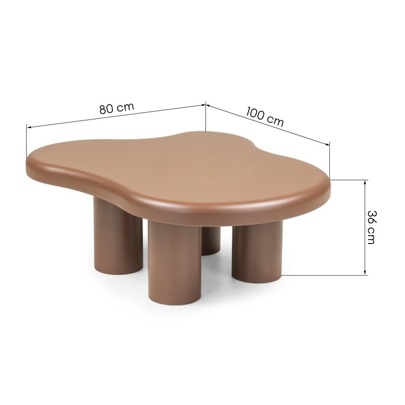 Stolik kawowy Vercelli 100 cm, choco