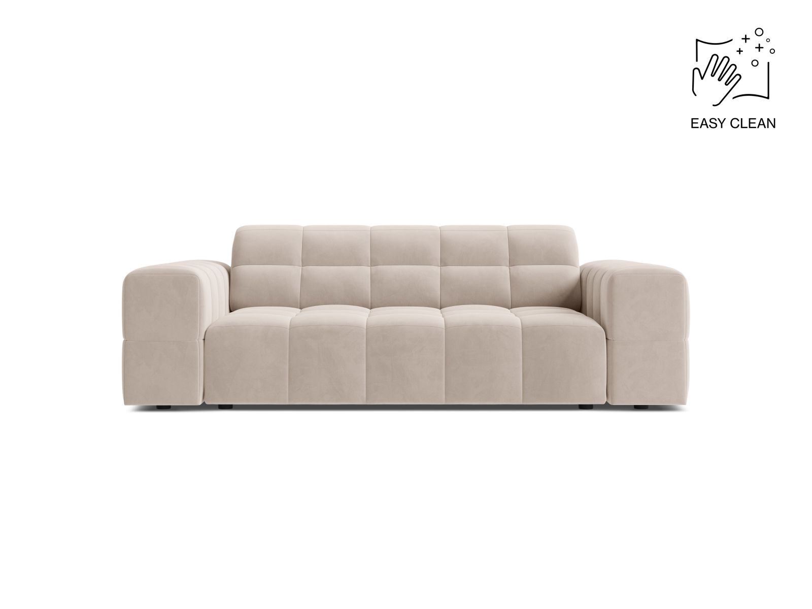 Velvet Sofa, "Jennifer", 2 Seats, 178x102x78