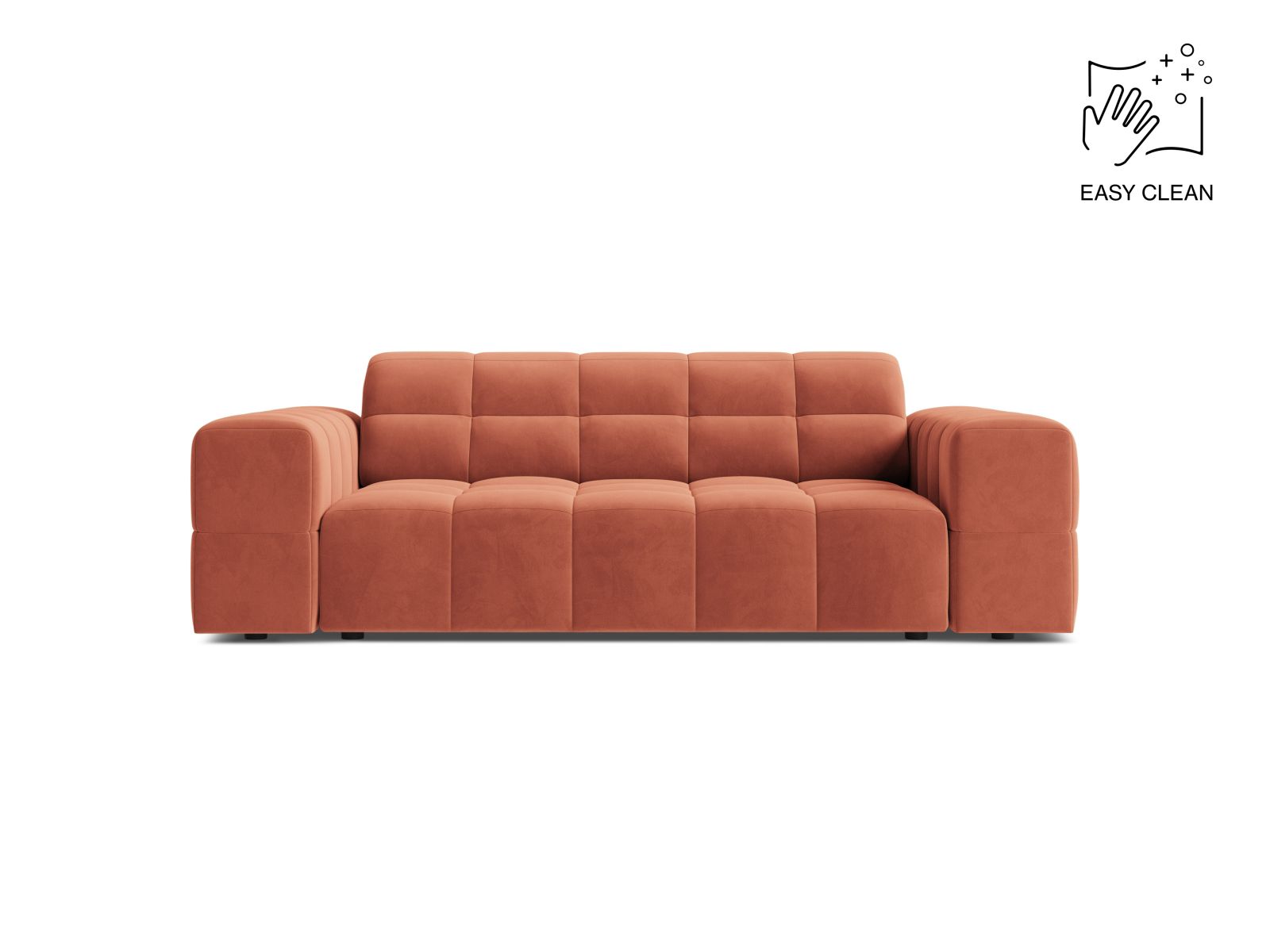 Velvet Sofa, "Jennifer", 2 Seats, 178x102x78