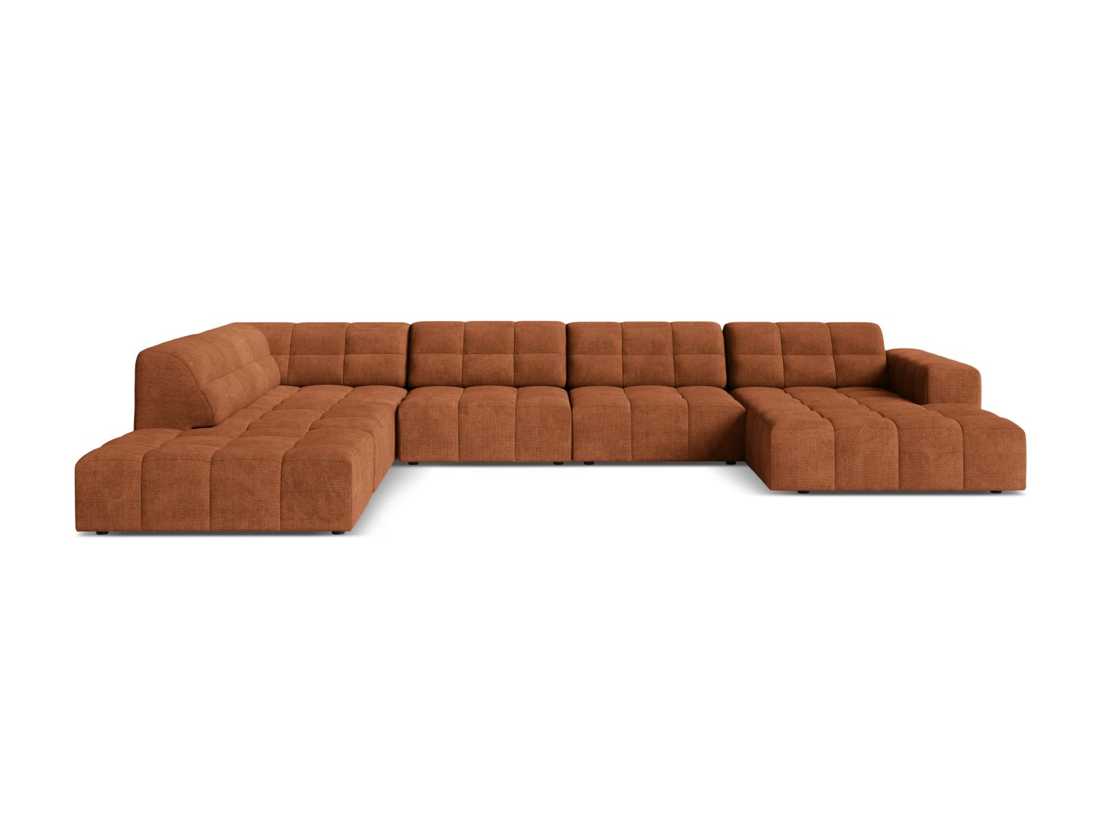 Panoramic Left Corner Sofa, "Jennifer", 7 Seats, 375x263x78