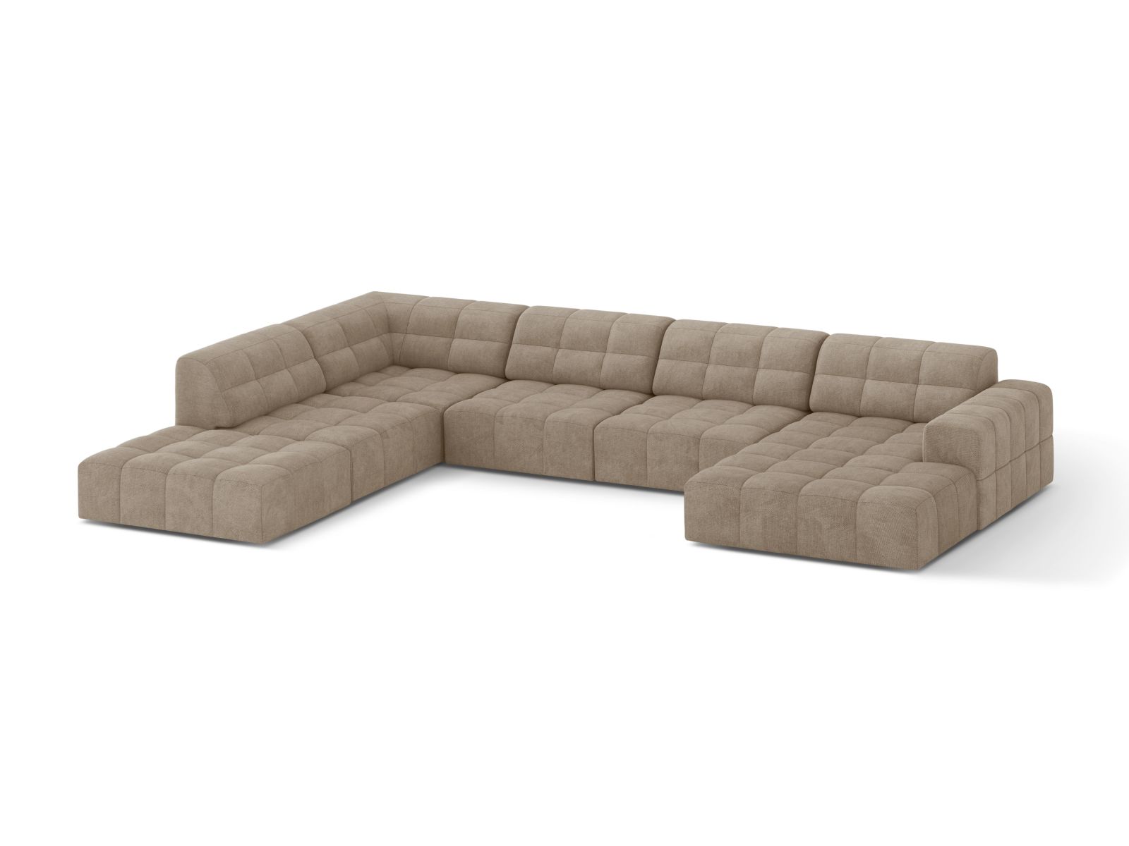 Panoramic Left Corner Sofa, "Jennifer", 7 Seats, 375x263x78