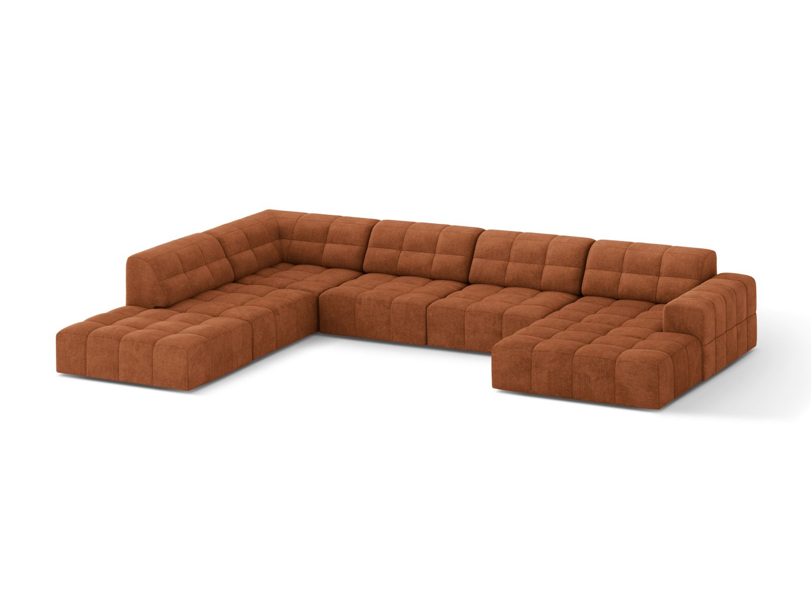 Panoramic Left Corner Sofa, "Jennifer", 7 Seats, 375x263x78