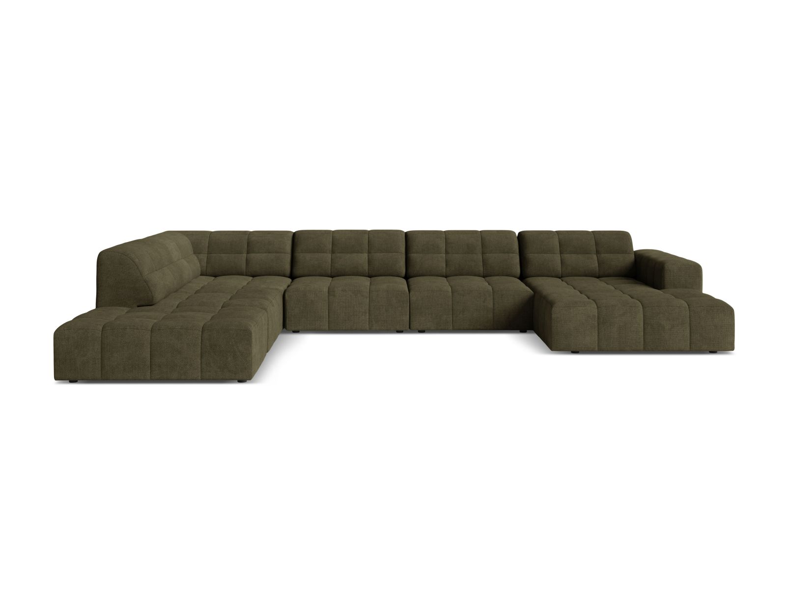 Panoramic Left Corner Sofa, "Jennifer", 7 Seats, 375x263x78
