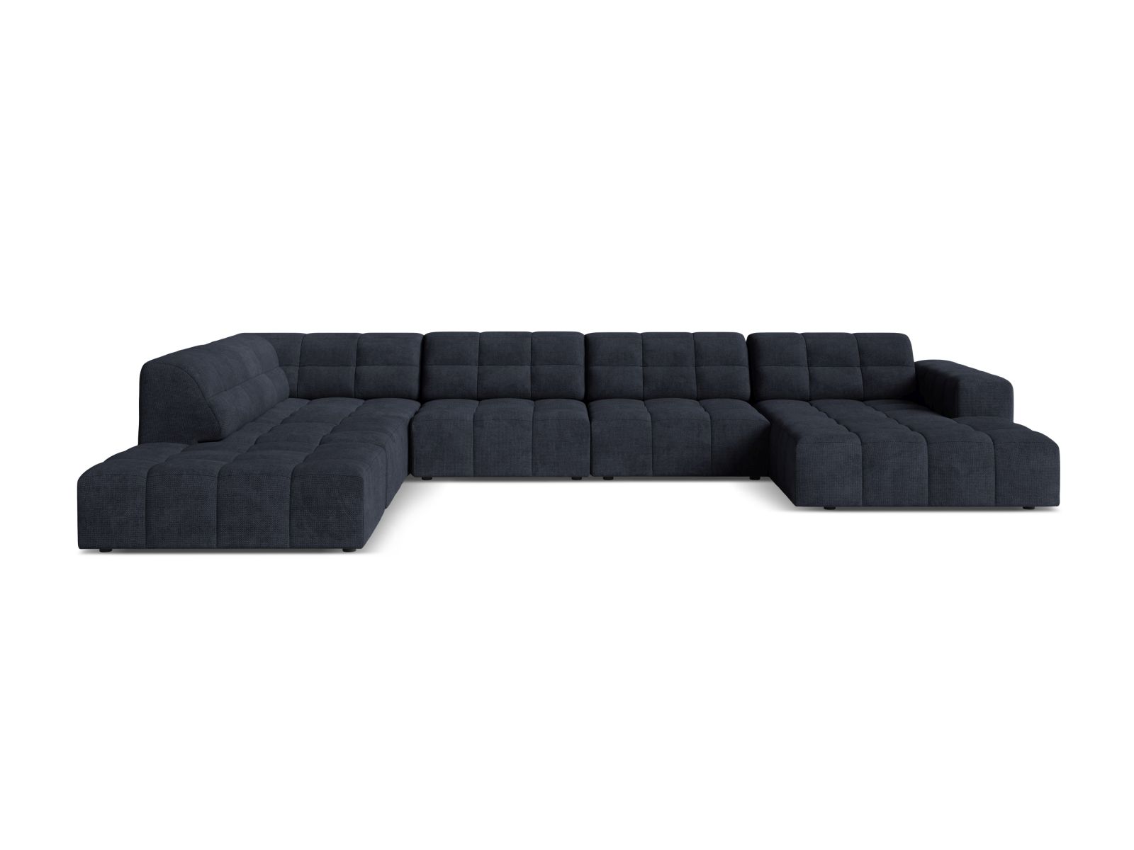 Panoramic Left Corner Sofa, "Jennifer", 7 Seats, 375x263x78