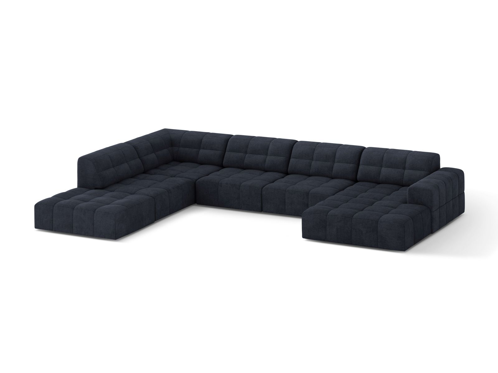 Panoramic Left Corner Sofa, "Jennifer", 7 Seats, 375x263x78