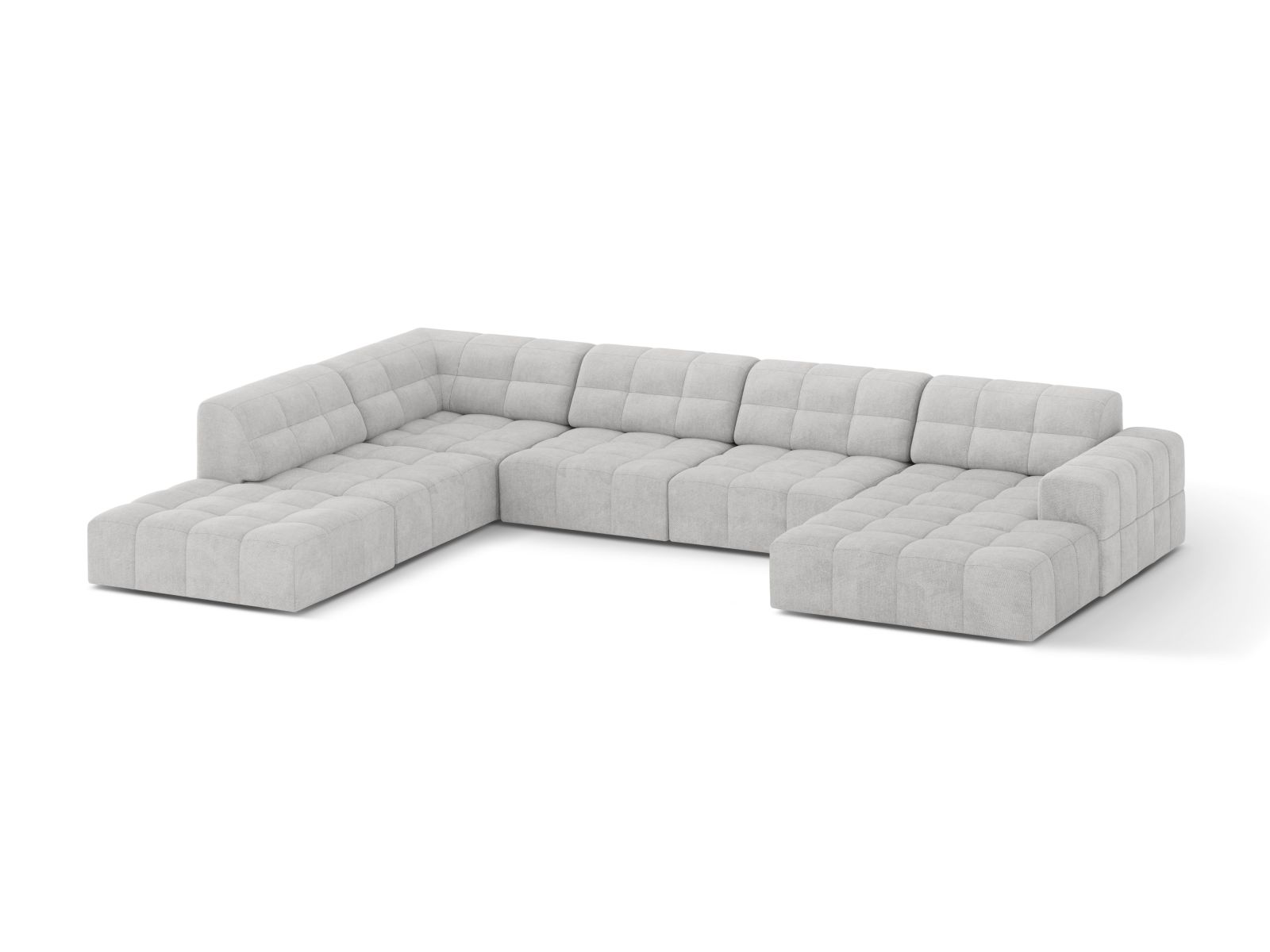 Panoramic Left Corner Sofa, "Jennifer", 7 Seats, 375x263x78