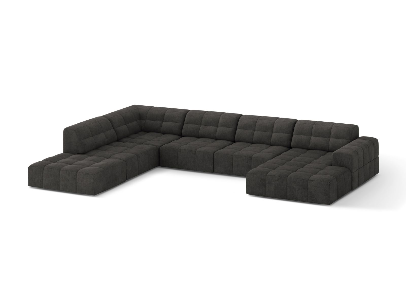 Panoramic Left Corner Sofa, "Jennifer", 7 Seats, 375x263x78