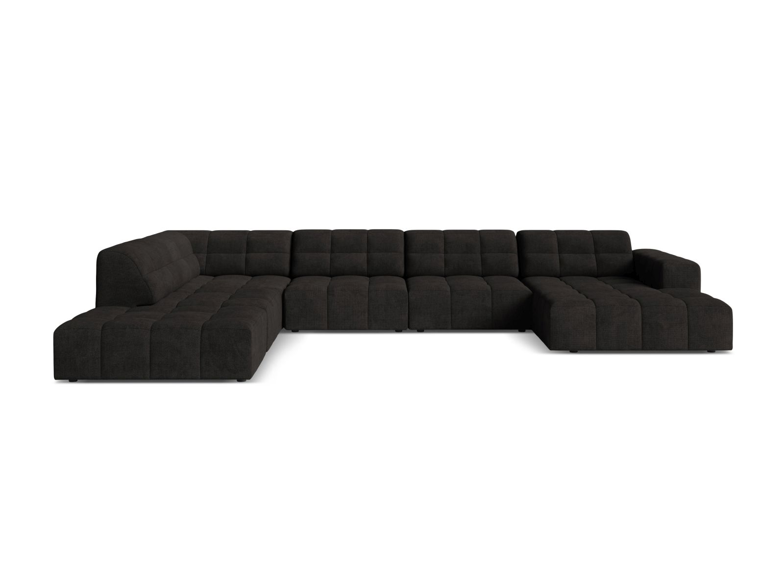 Panoramic Left Corner Sofa, "Jennifer", 7 Seats, 375x263x78