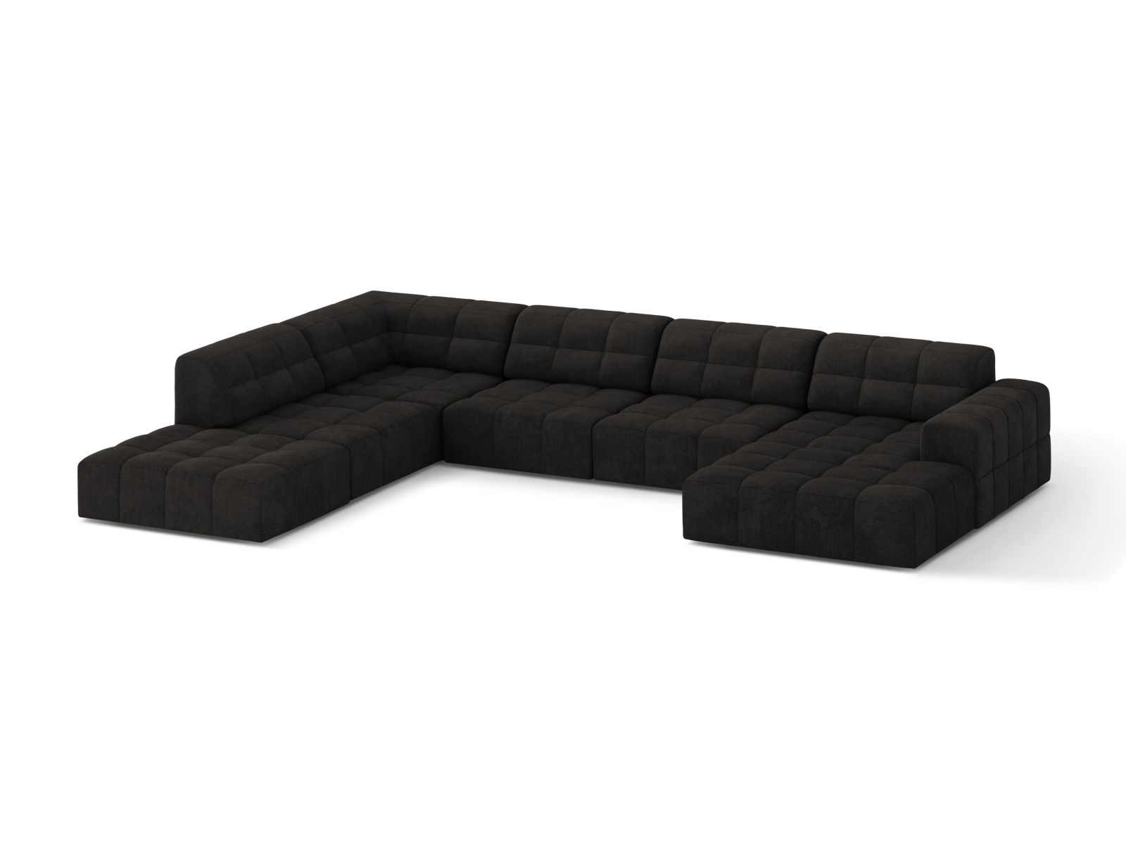 Panoramic Left Corner Sofa, "Jennifer", 7 Seats, 375x263x78