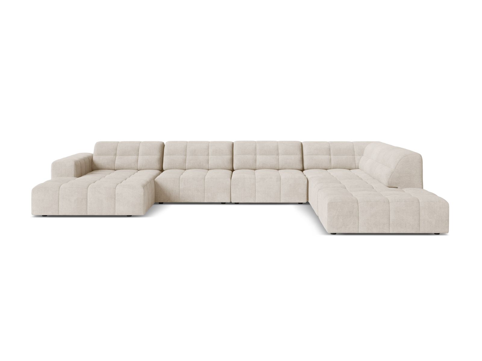 Panoramic Right Corner Sofa, "Jennifer", 7 Seats, 375x263x78