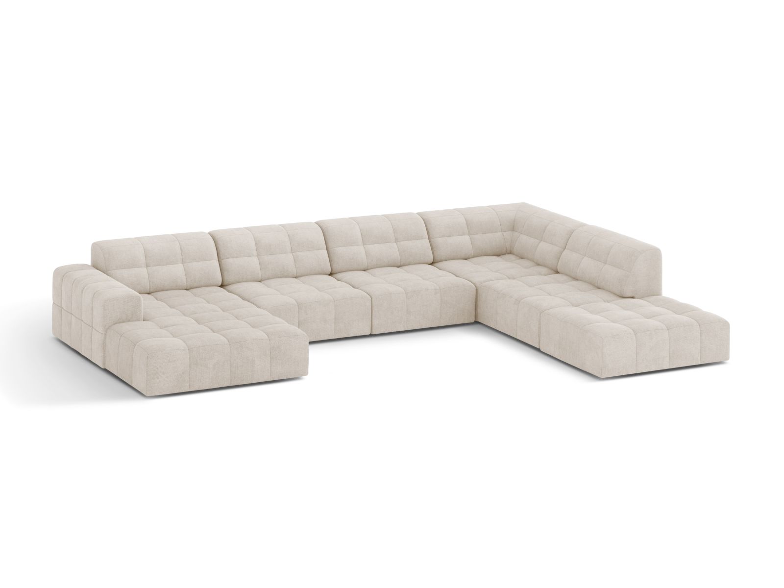 Panoramic Right Corner Sofa, "Jennifer", 7 Seats, 375x263x78
