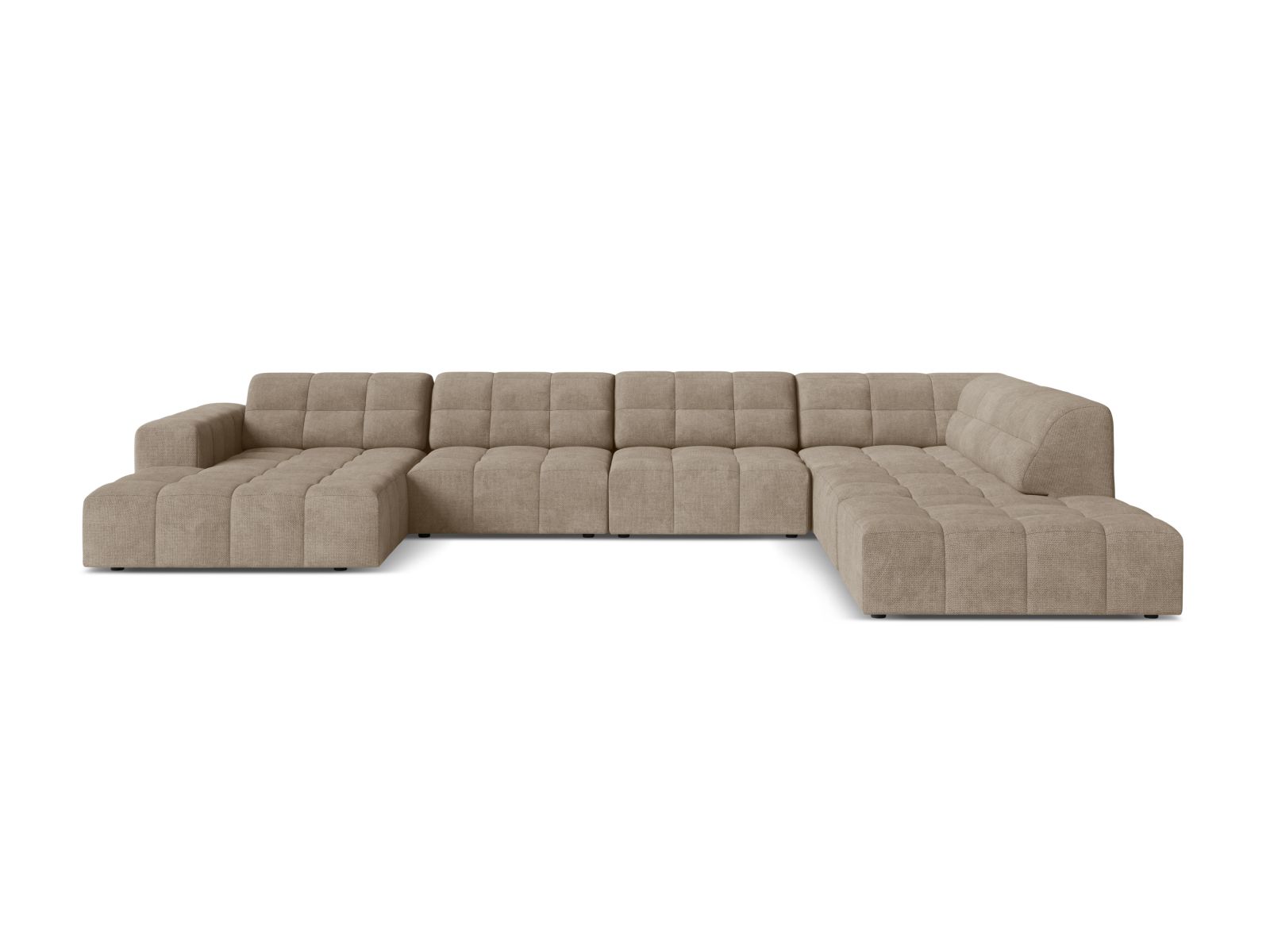 Panoramic Right Corner Sofa, "Jennifer", 7 Seats, 375x263x78
