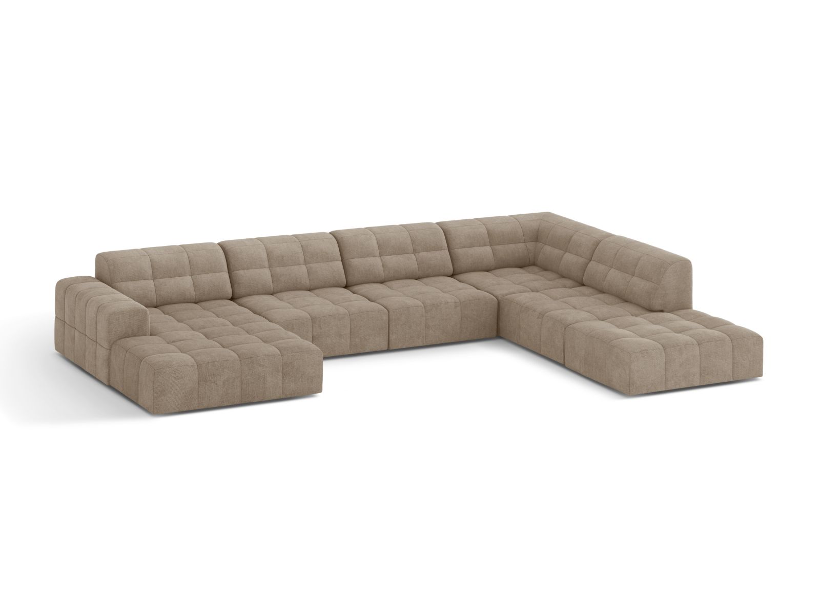Panoramic Right Corner Sofa, "Jennifer", 7 Seats, 375x263x78