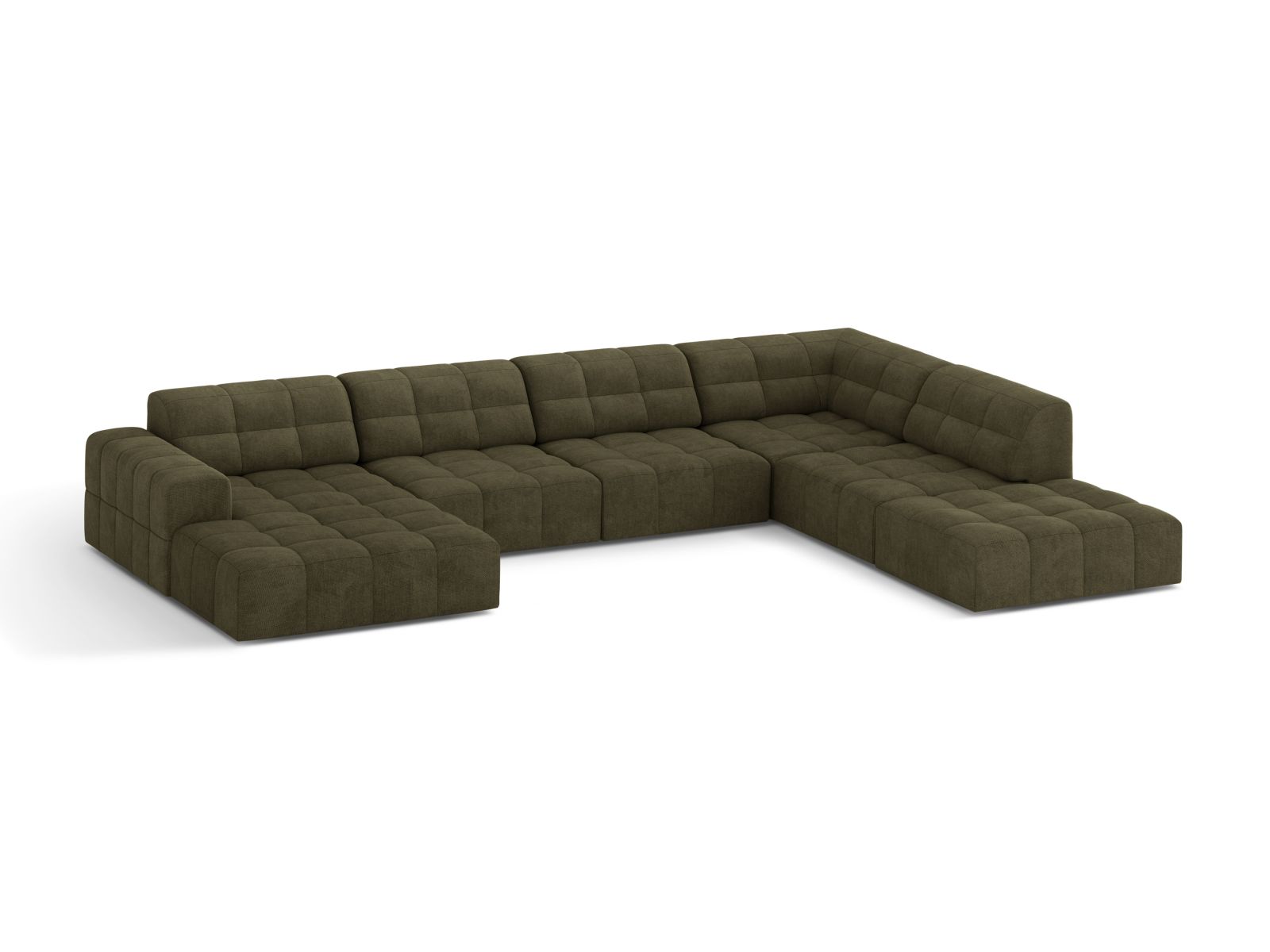 Panoramic Right Corner Sofa, "Jennifer", 7 Seats, 375x263x78