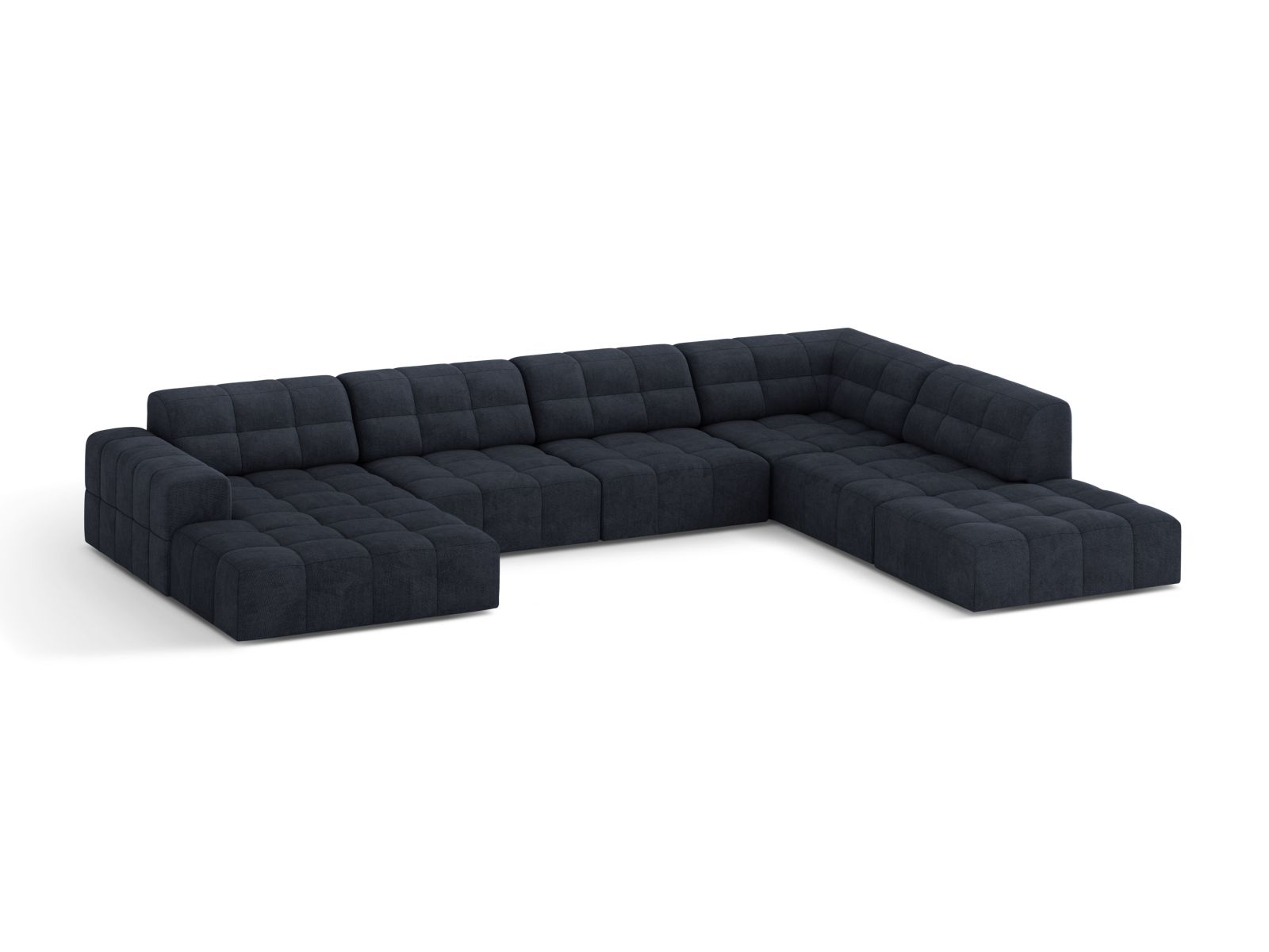 Panoramic Right Corner Sofa, "Jennifer", 7 Seats, 375x263x78