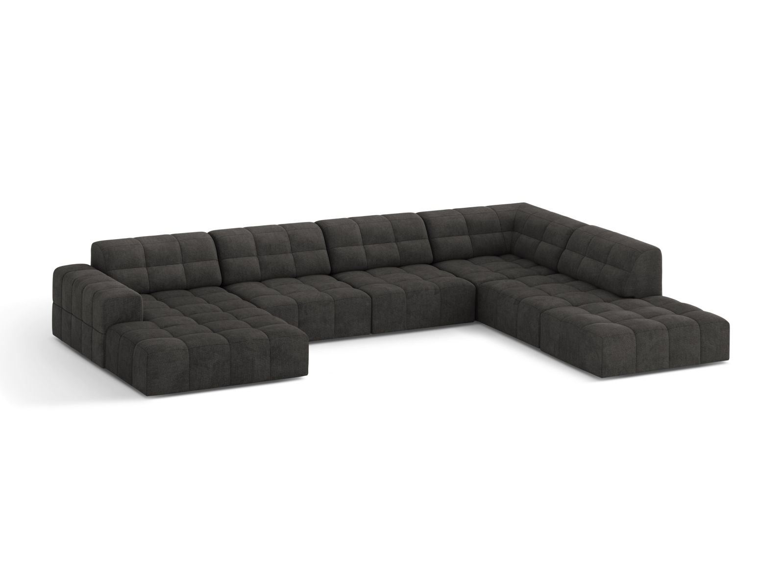 Panoramic Right Corner Sofa, "Jennifer", 7 Seats, 375x263x78