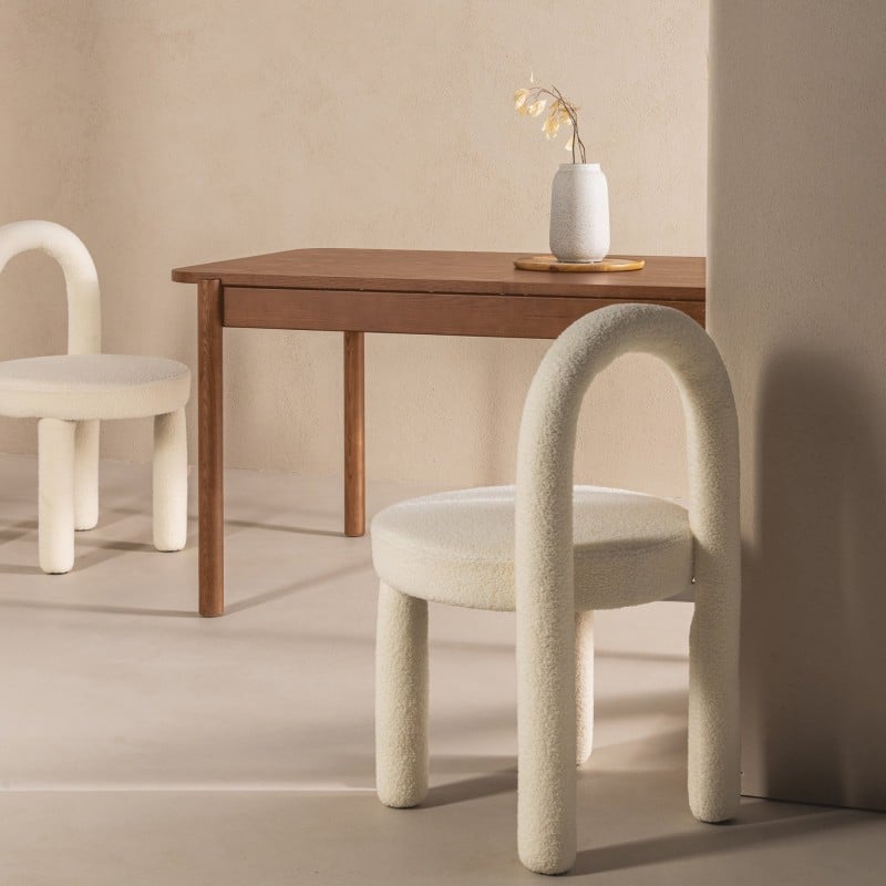 Stół rozkładany Iselio 160-200 cm, prostokątny, brązowy