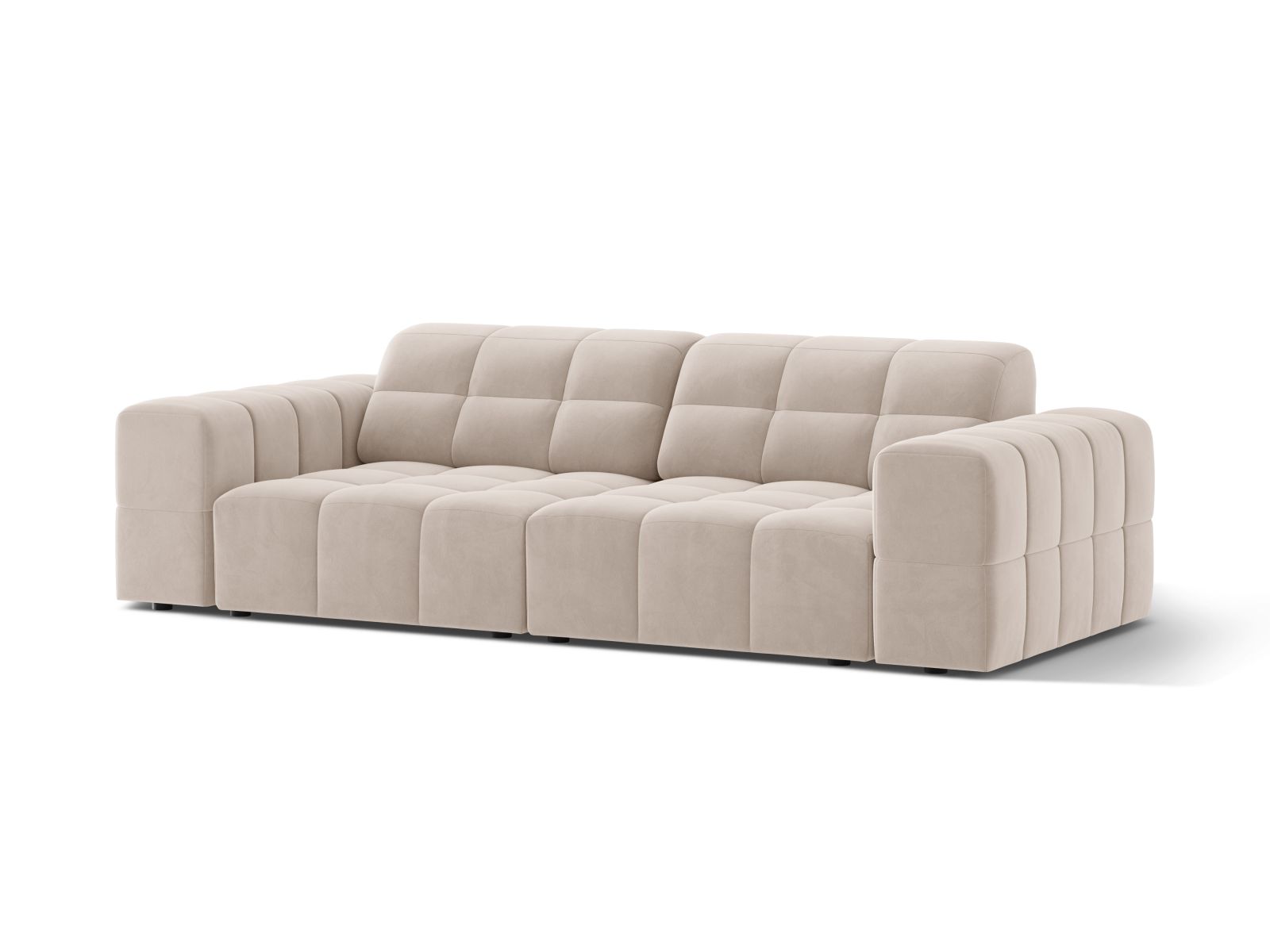 Velvet Sofa, "Jennifer", 3 Seats, 212x102x78