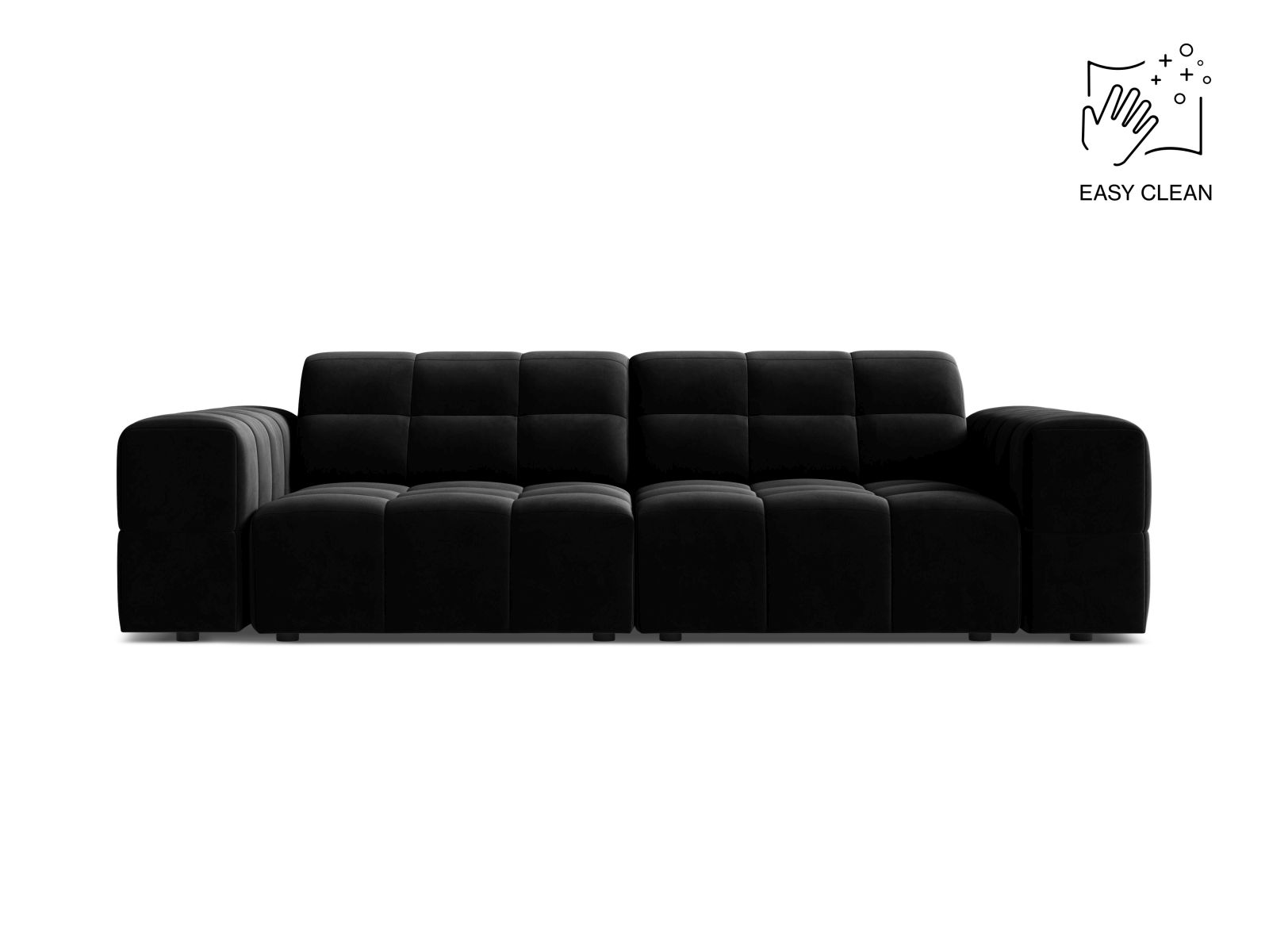Velvet Sofa, "Jennifer", 3 Seats, 212x102x78