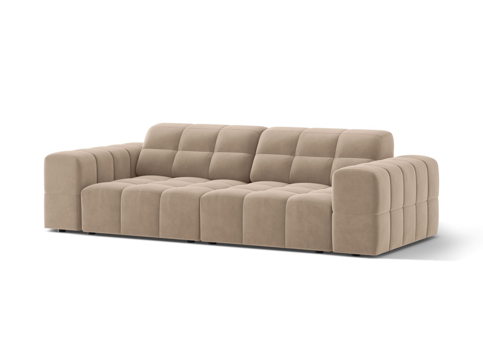 Velvet Sofa, "Jennifer", 3 Seats, 212x102x78