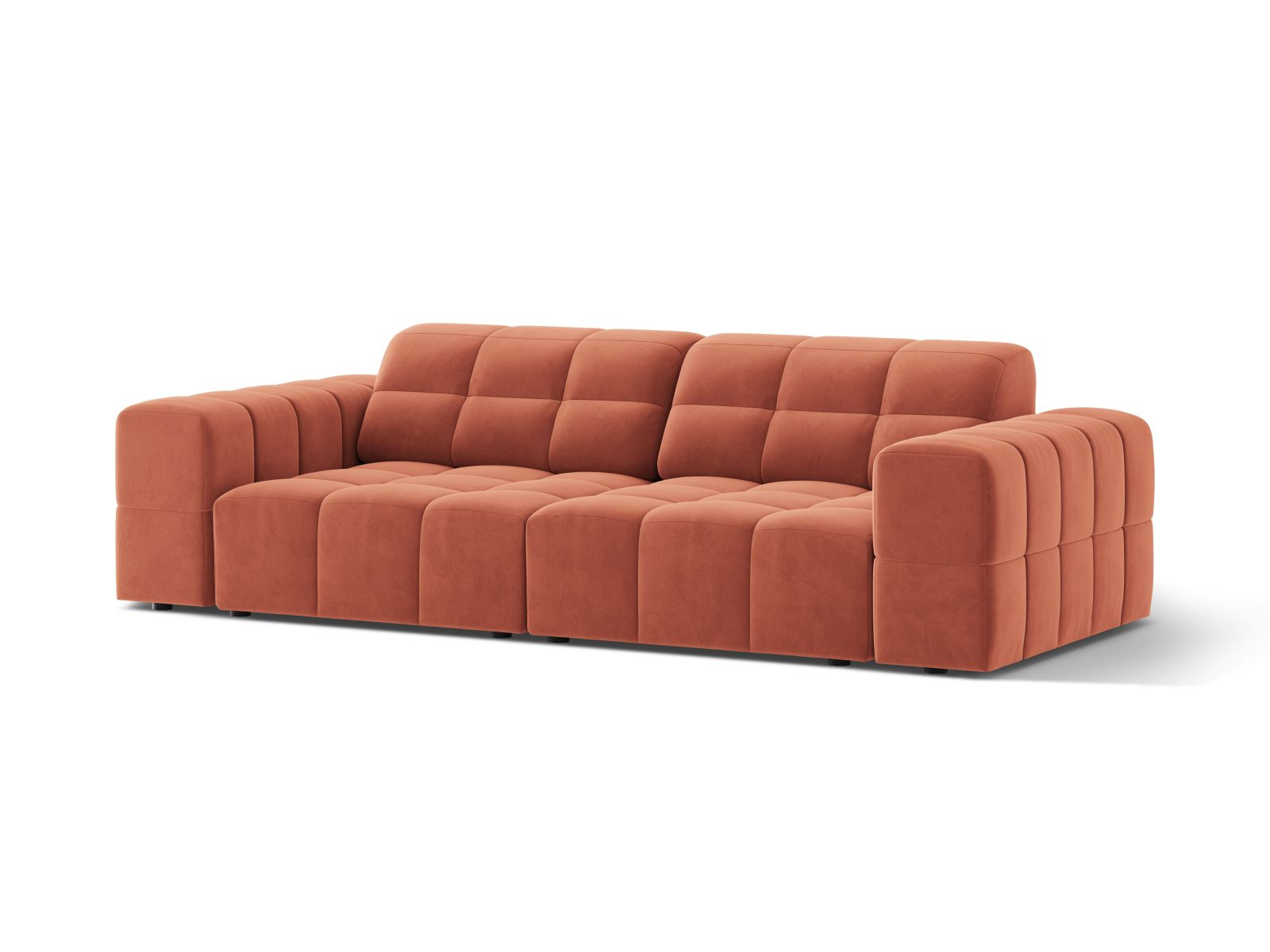 Velvet Sofa, "Jennifer", 3 Seats, 212x102x78