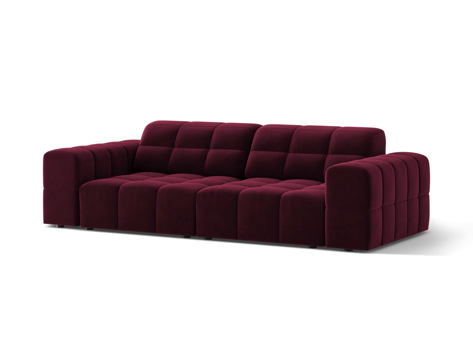 Velvet Sofa, "Jennifer", 3 Seats, 212x102x78