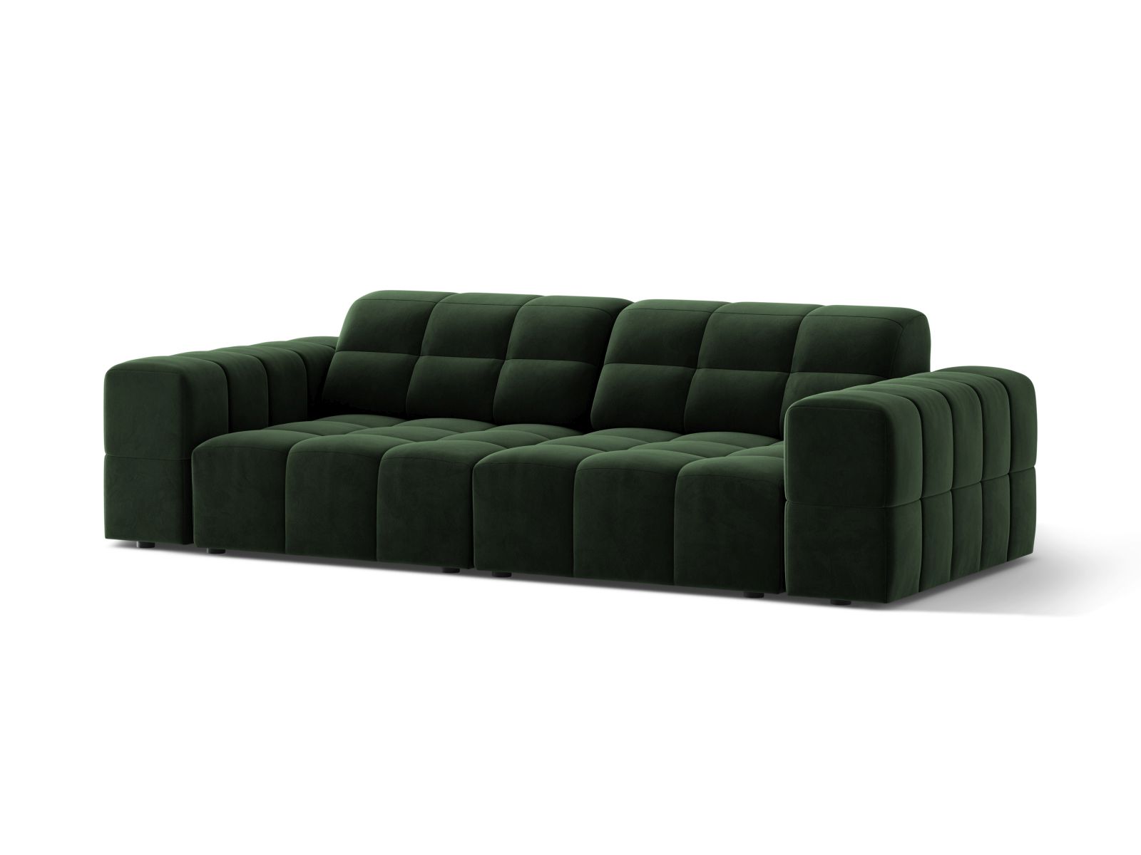 Velvet Sofa, "Jennifer", 3 Seats, 212x102x78